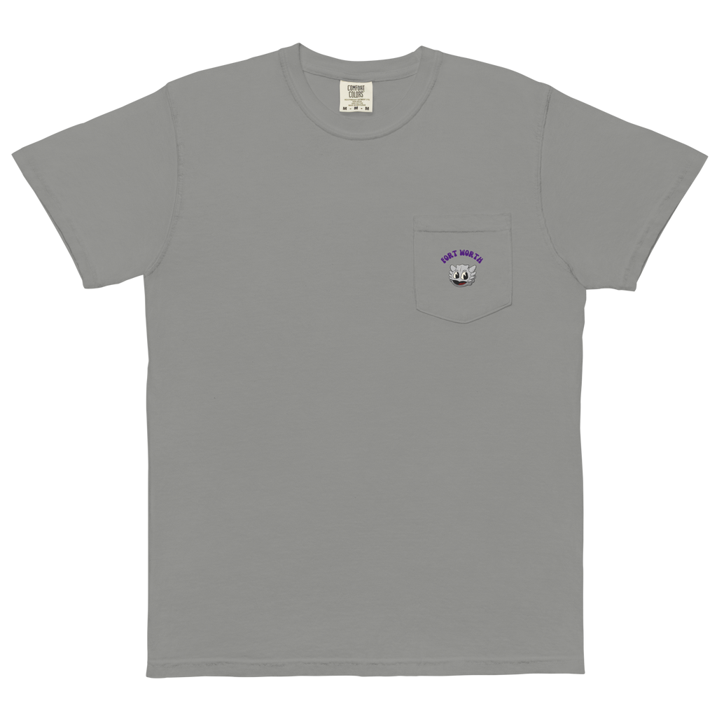 Fort Worth TCU Horned Frogs vintage pocket t-shirt - grey front