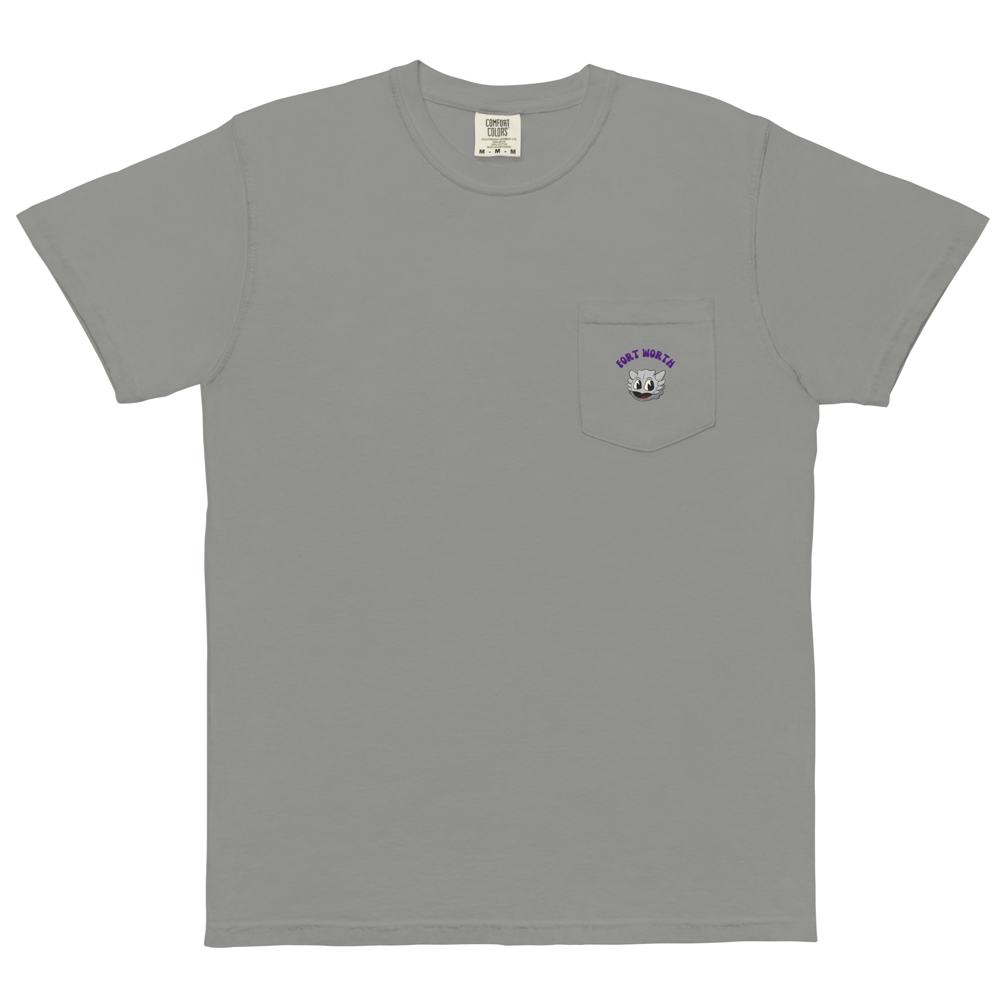 Fort Worth TCU Horned Frogs vintage pocket t-shirt - grey front