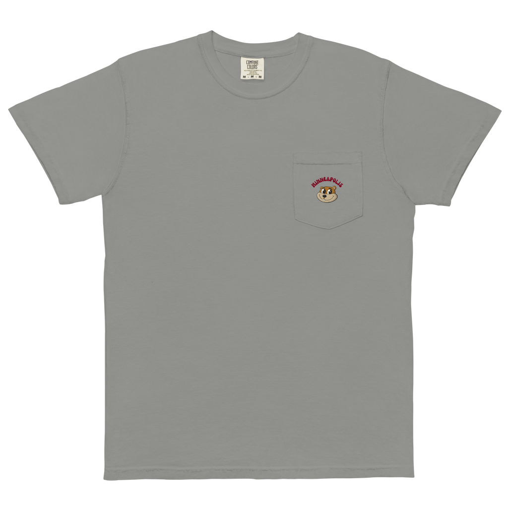Minneapolis Minnesota Golden Gophers vintage pocket t-shirt - grey front