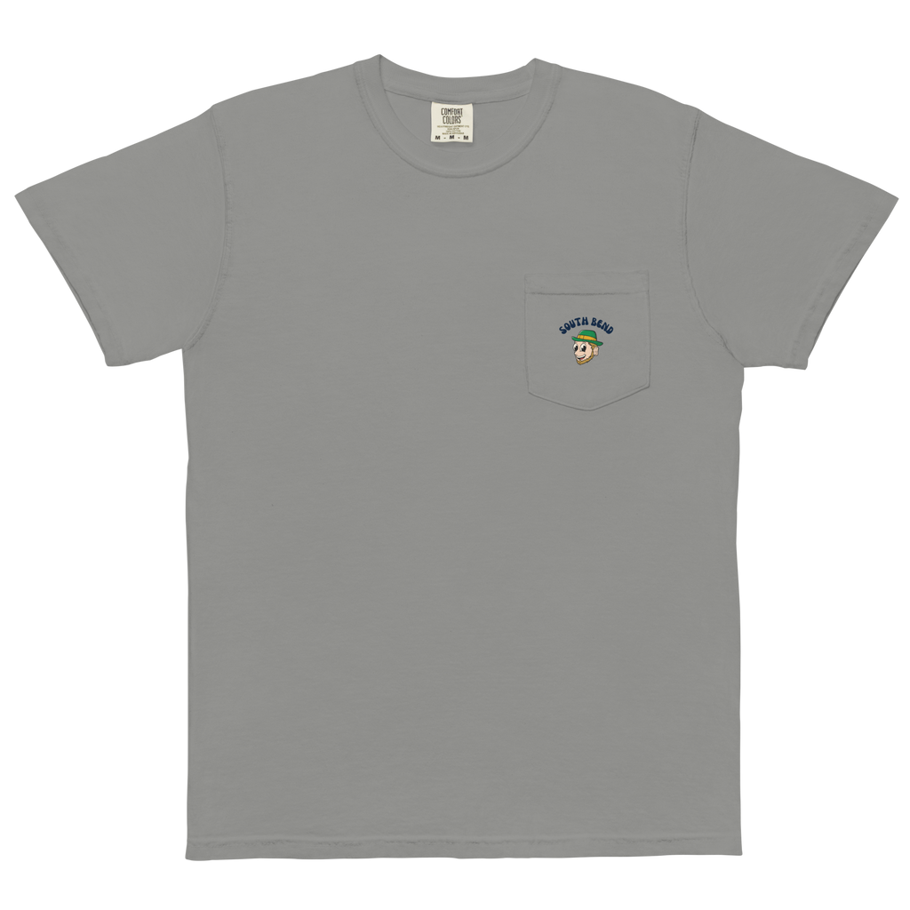 South Bend Notre Dame Fighting Irish vintage pocket t-shirt - grey front