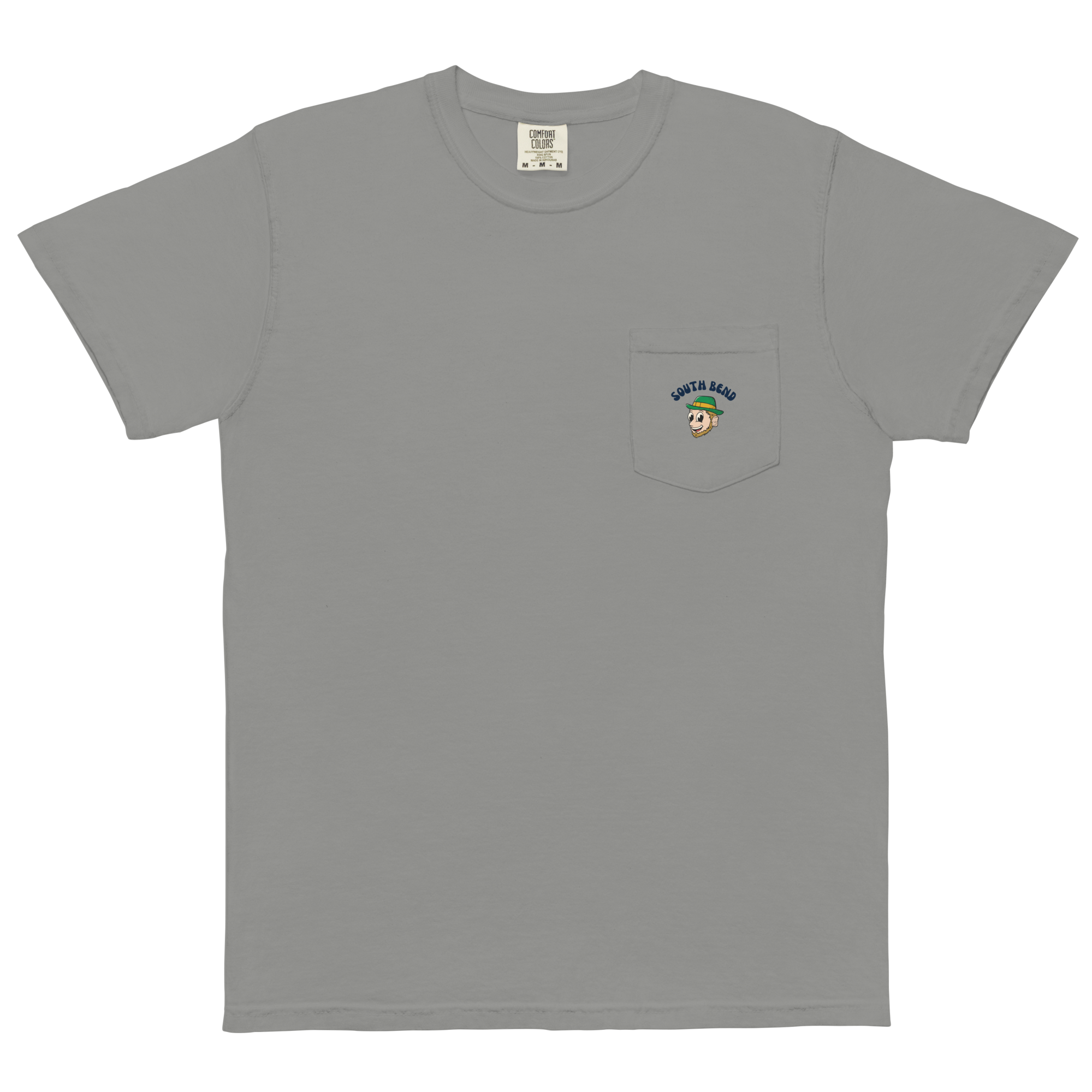 South Bend Notre Dame Fighting Irish vintage pocket t-shirt - grey front