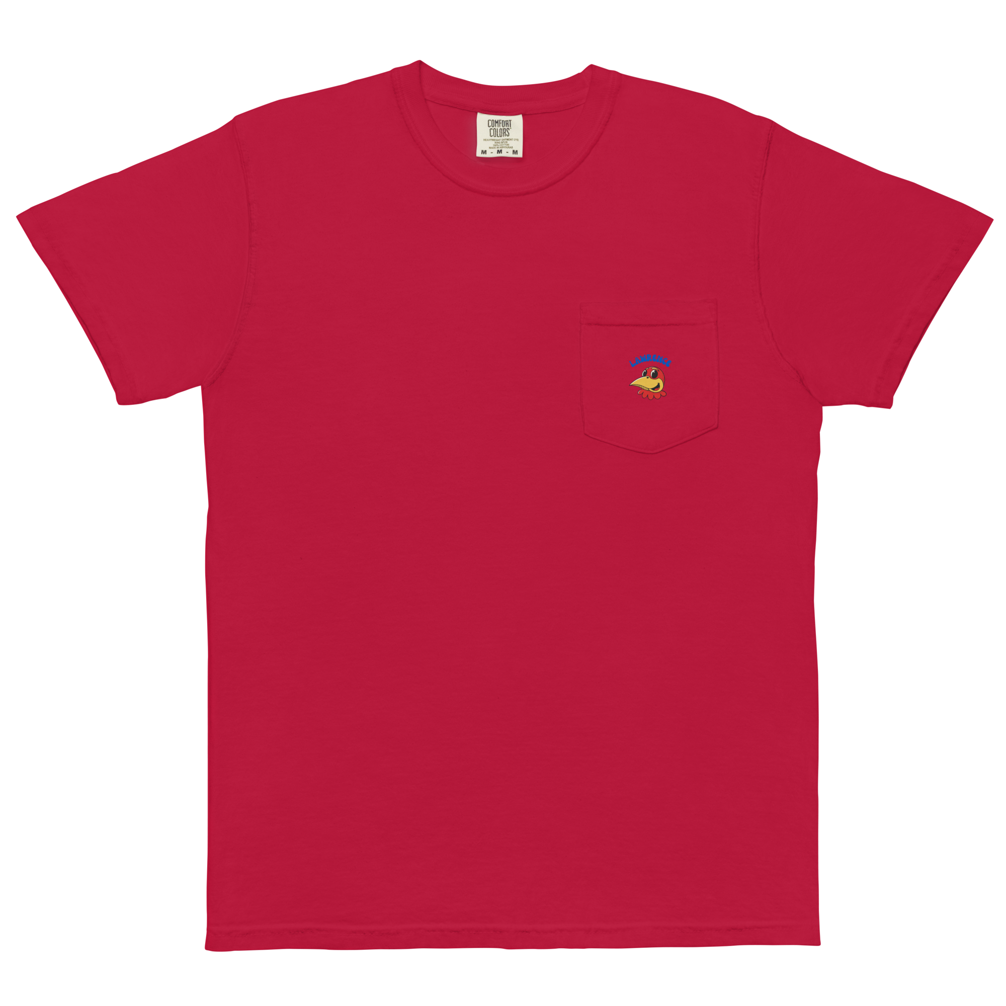 Lawrence Kansas Jayhawks vintage pocket t-shirt - red front