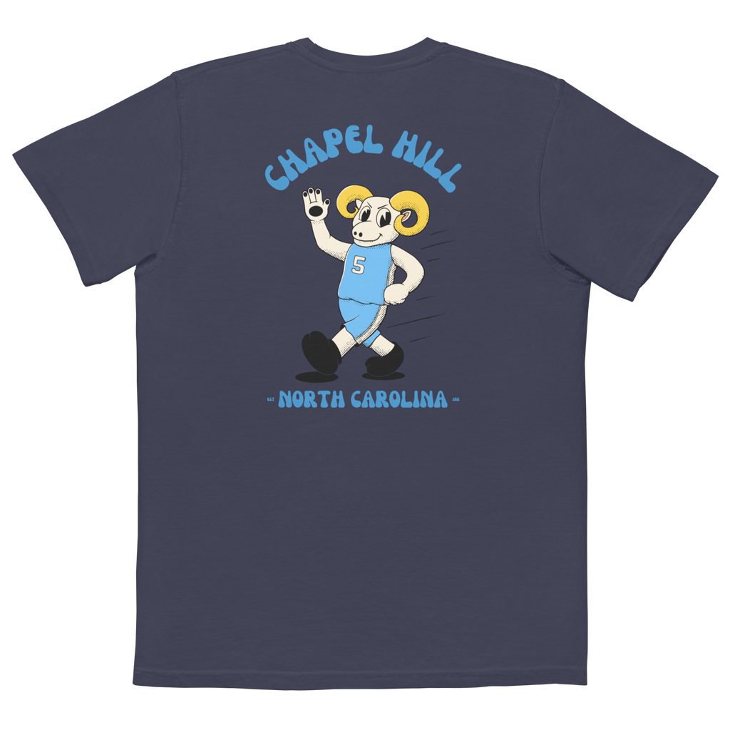 Chapel Hill North Carolina Tar Heels vintage pocket t-shirt - navy back