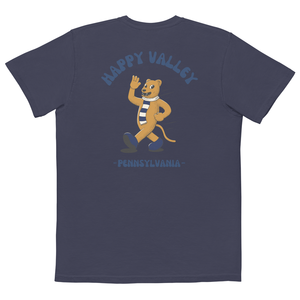 Happy Valley Penn State Nittany Lions vintage pocket t-shirt - navy back