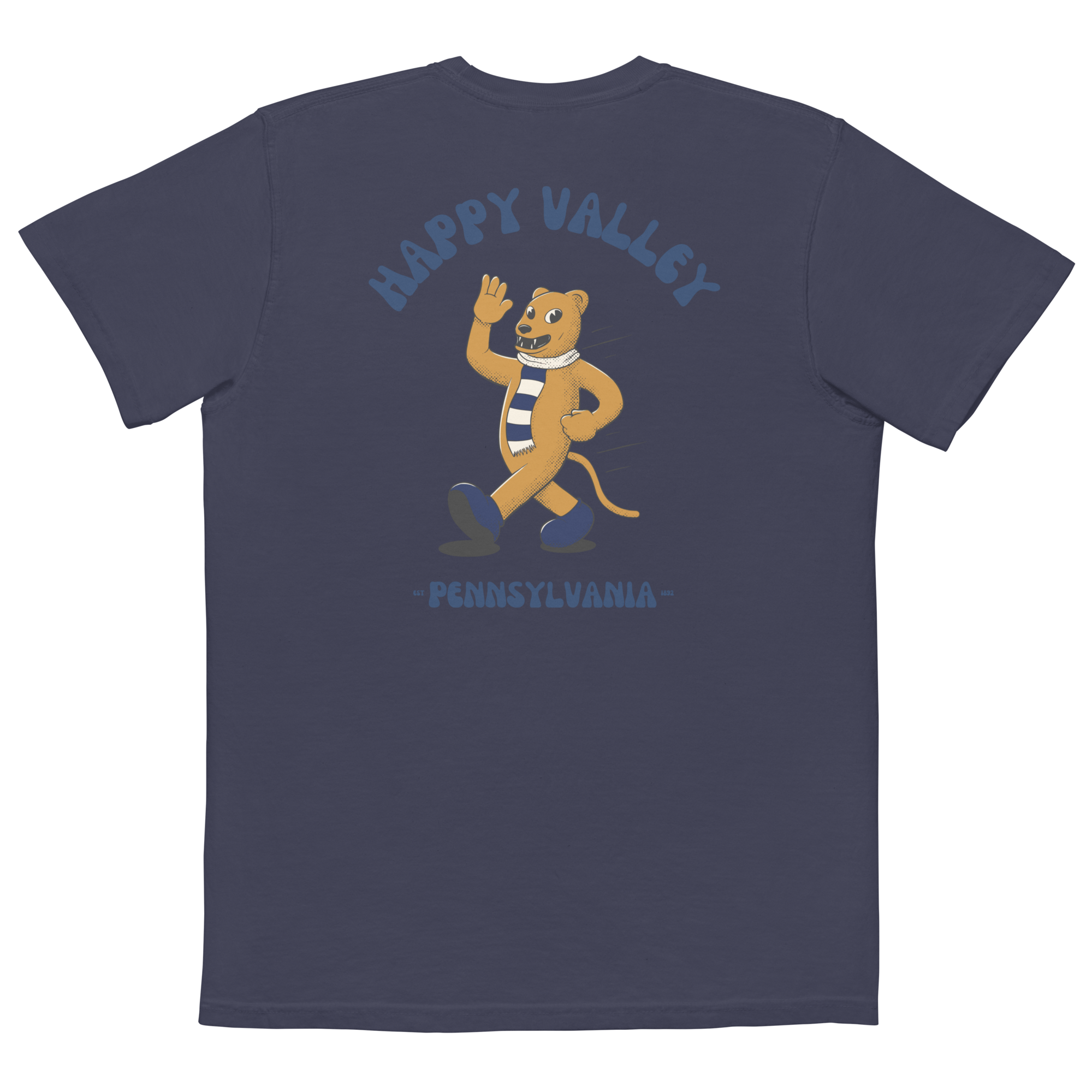 Happy Valley Penn State Nittany Lions vintage pocket t-shirt - navy back
