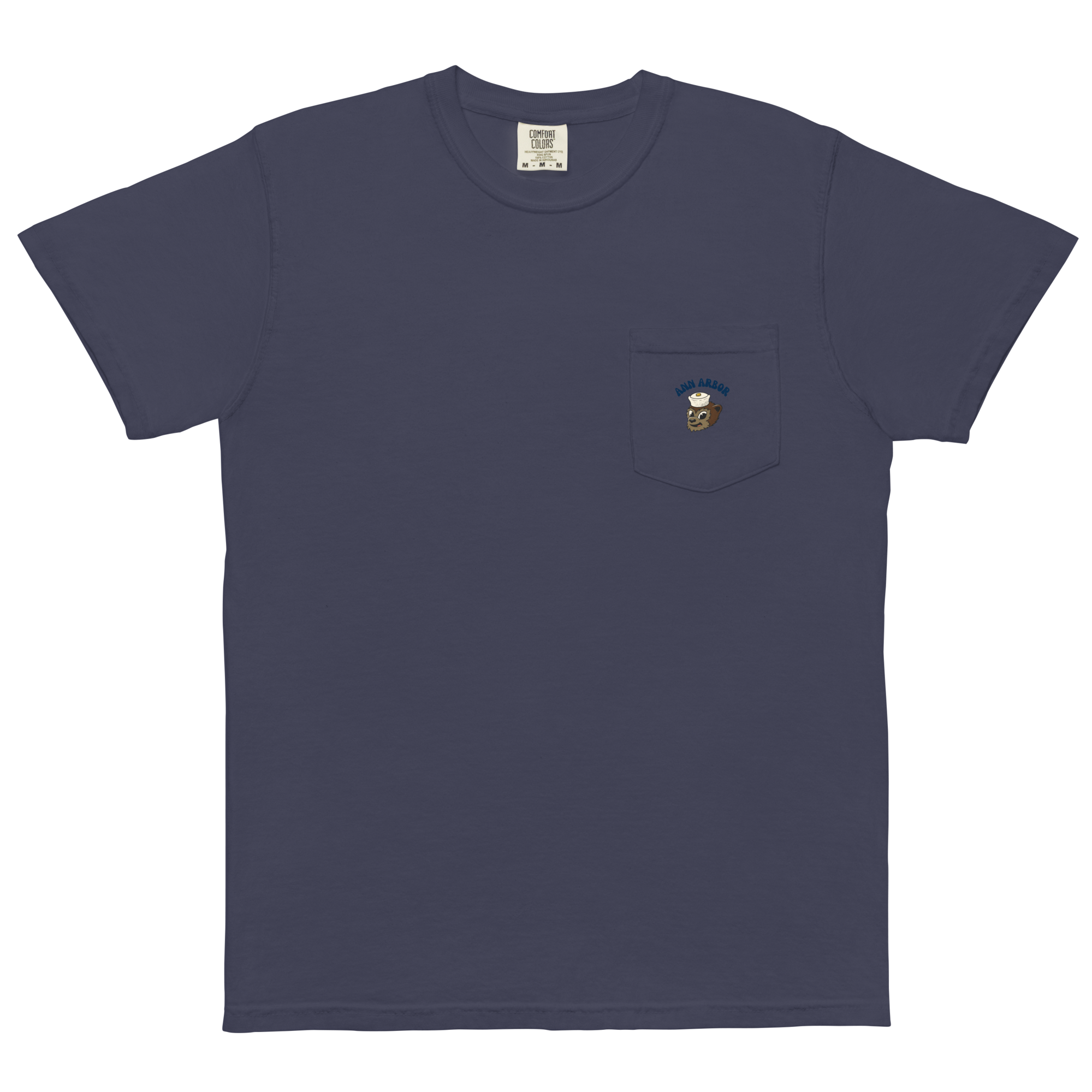 Ann Arbor Michigan Wolverines vintage pocket t-shirt - navy front