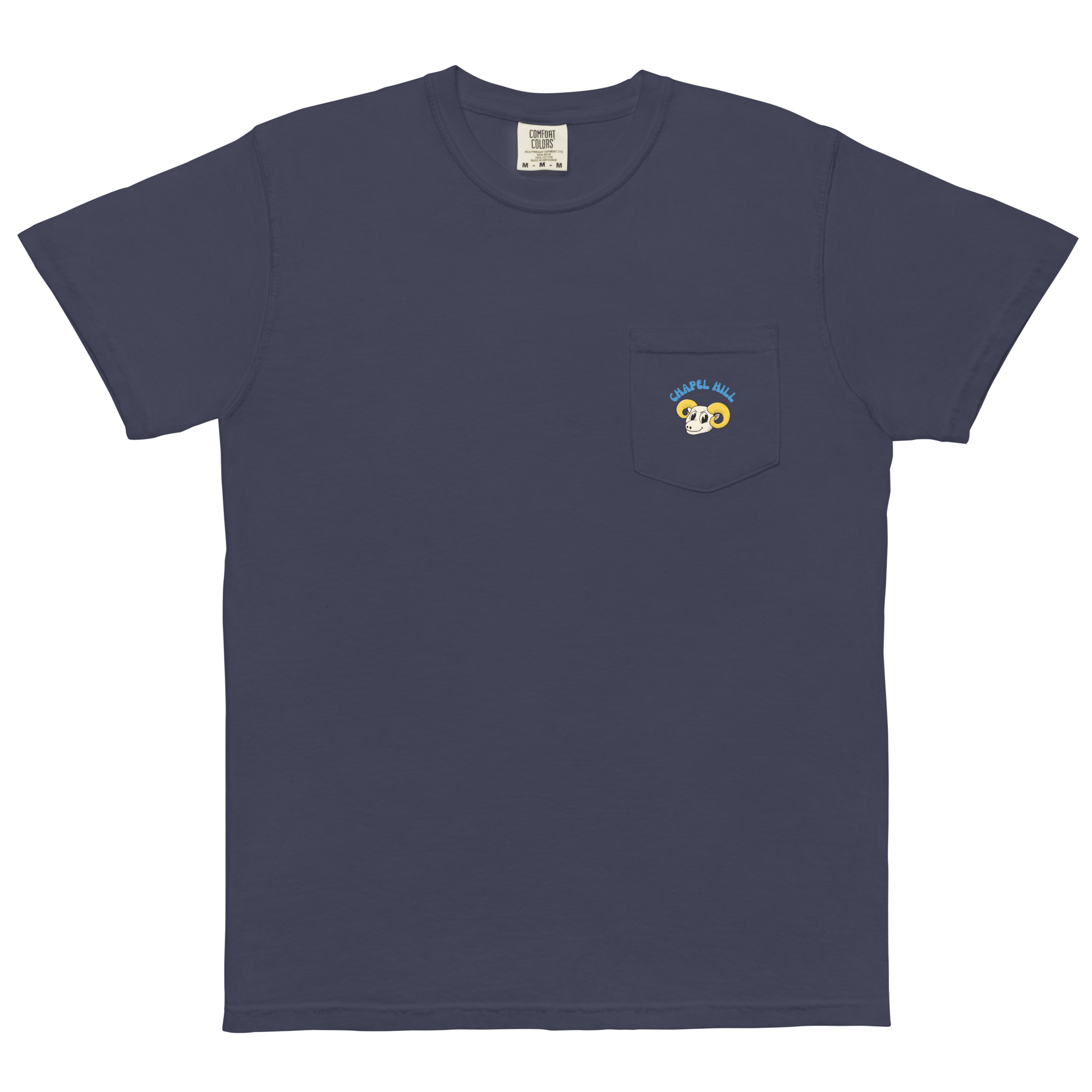 Chapel Hill North Carolina Tar Heels vintage pocket t-shirt - navy front