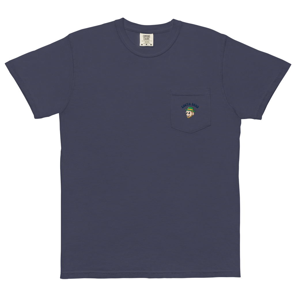 South Bend Notre Dame Fighting Irish vintage pocket t-shirt - navy front