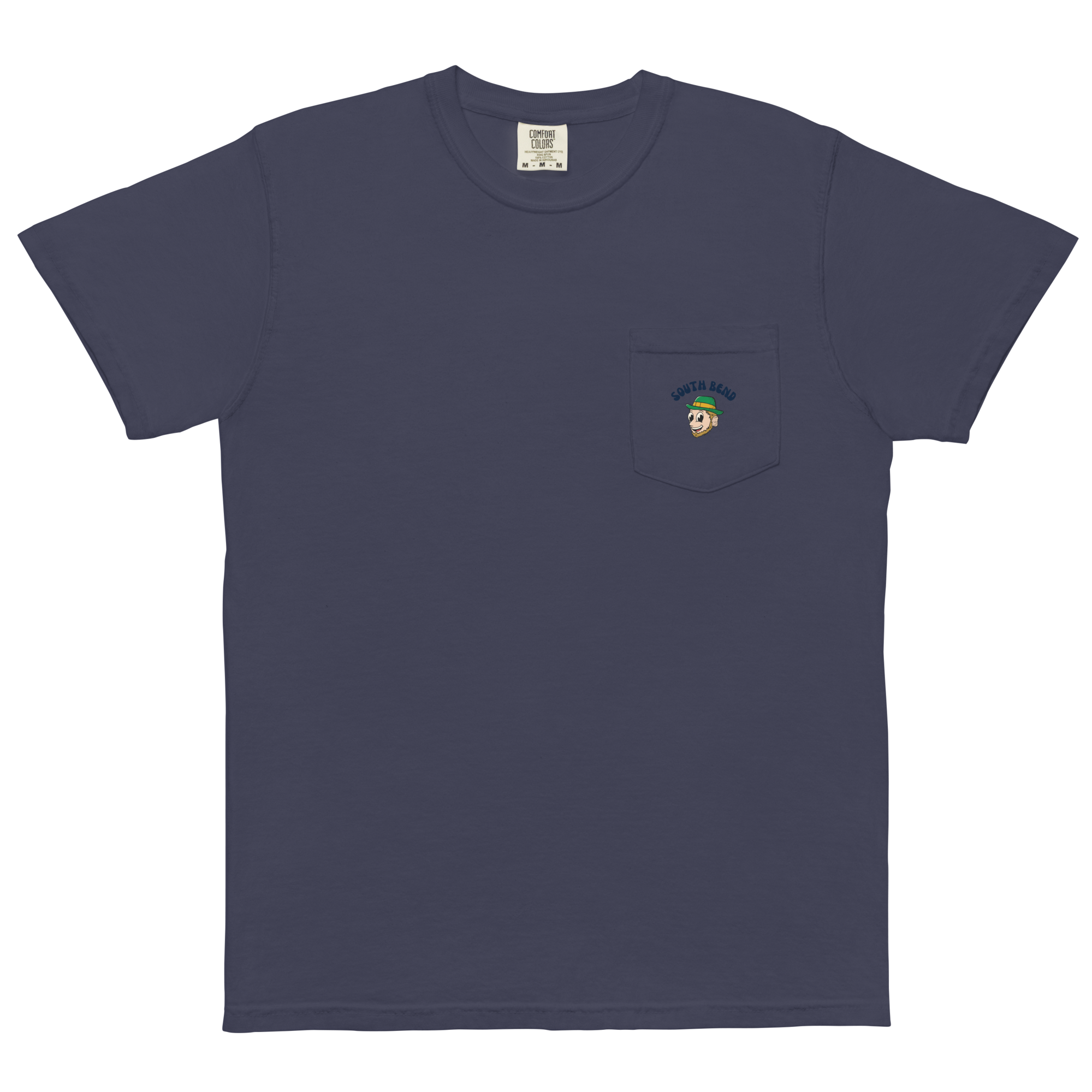 South Bend Notre Dame Fighting Irish vintage pocket t-shirt - navy front