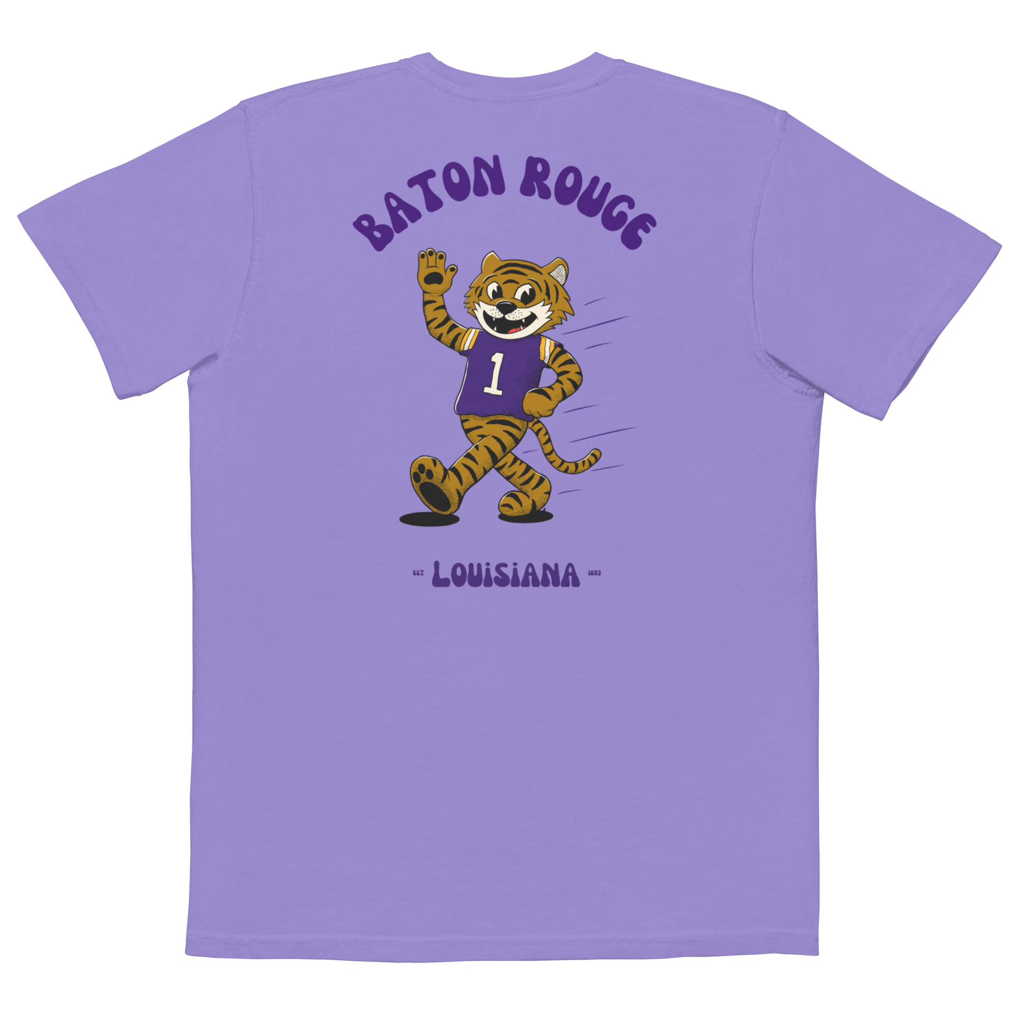 Baton Rouge LSU Tigers vintage pocket t-shirt - back