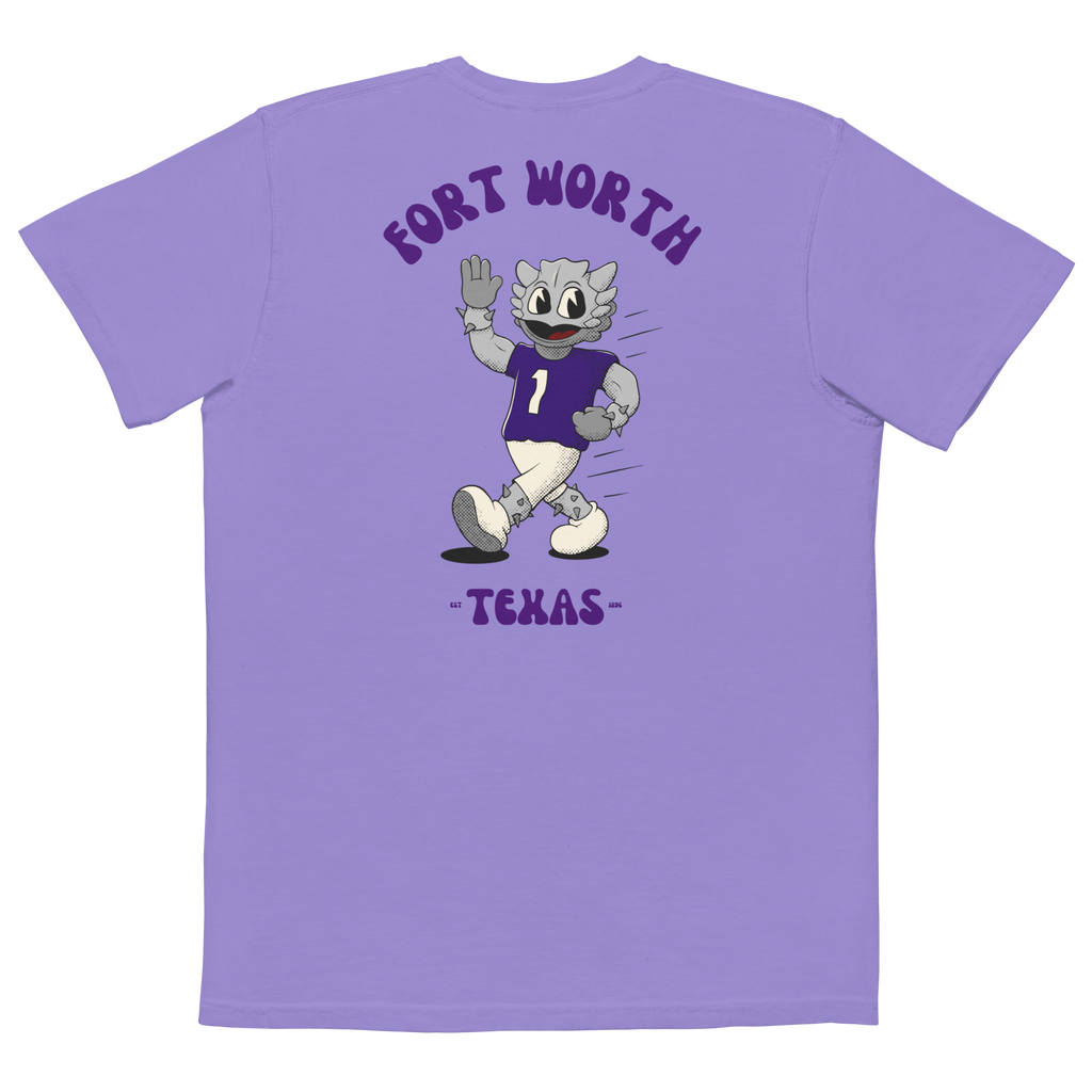 Fort Worth TCU Horned Frogs vintage pocket t-shirt - back