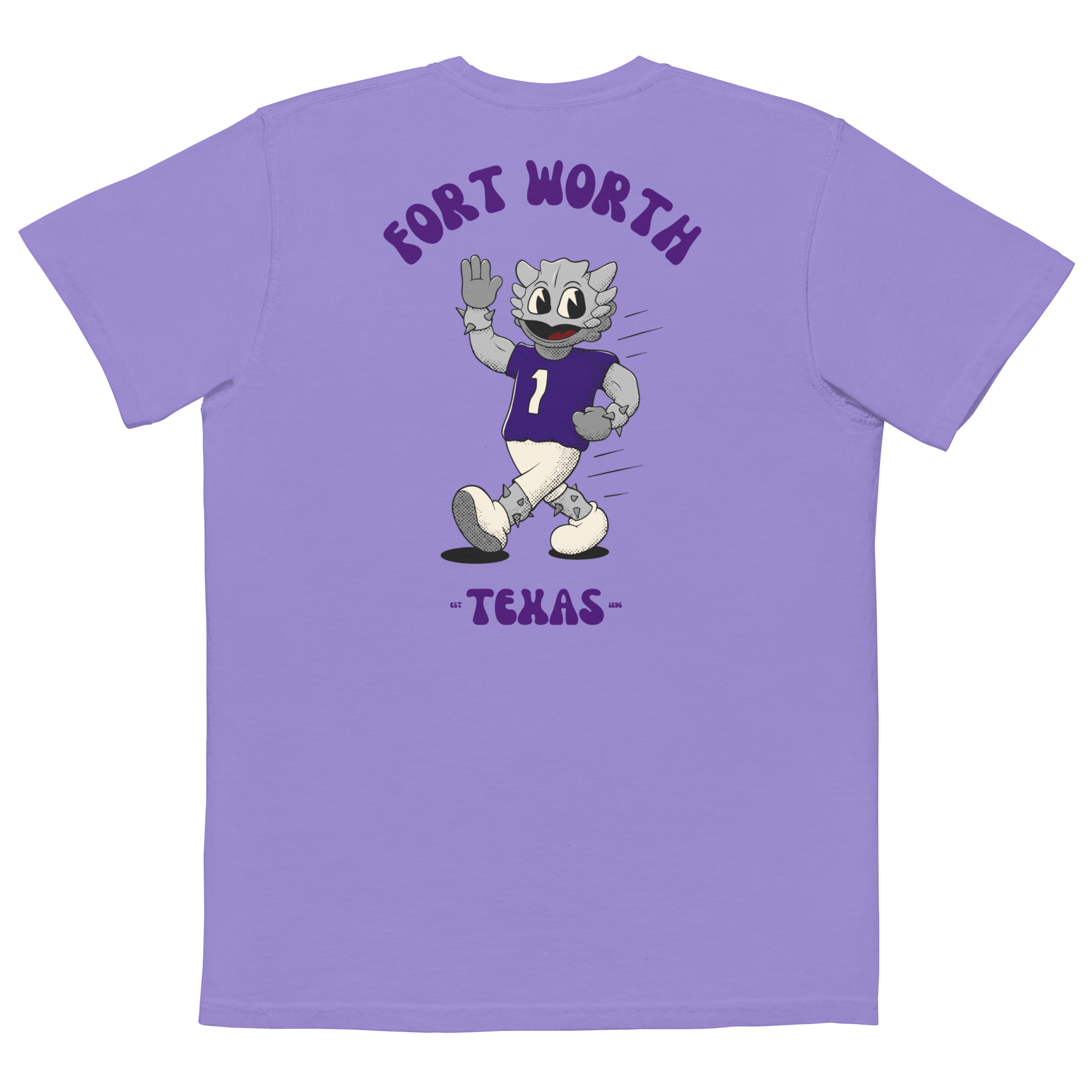 Fort Worth TCU Horned Frogs vintage pocket t-shirt - back