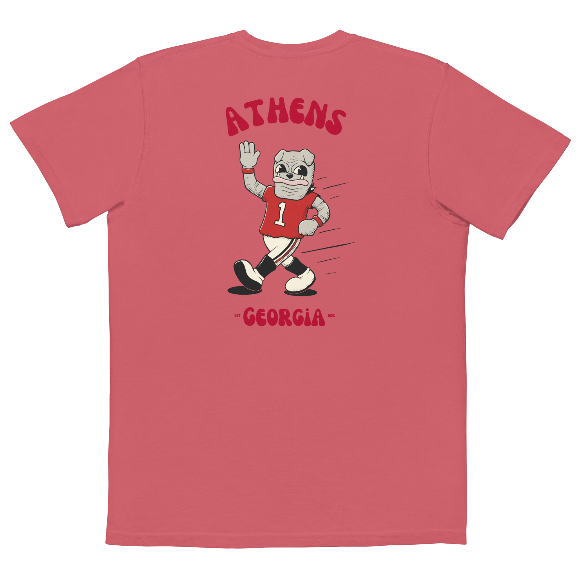 Athens Georgia Bulldogs vintage pocket t-shirt - back