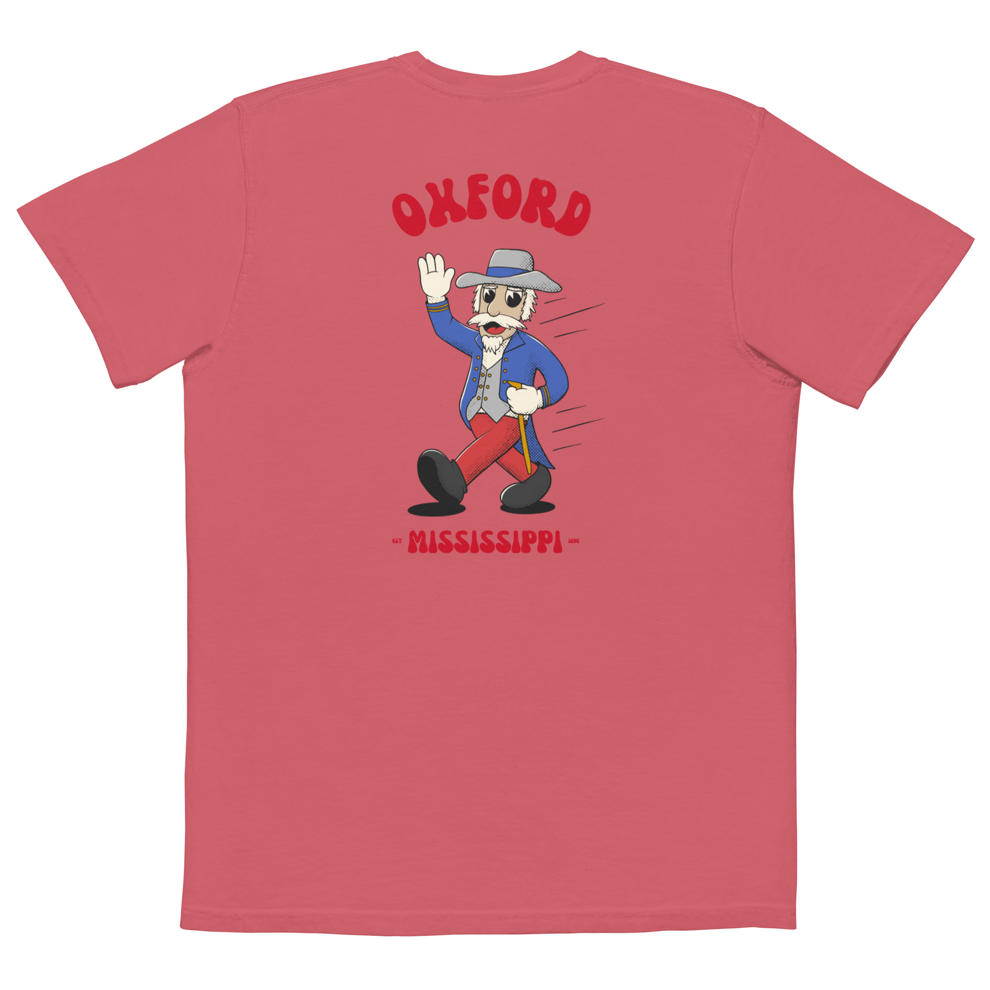 Oxford Ole Miss Rebels vintage pocket t-shirt - back