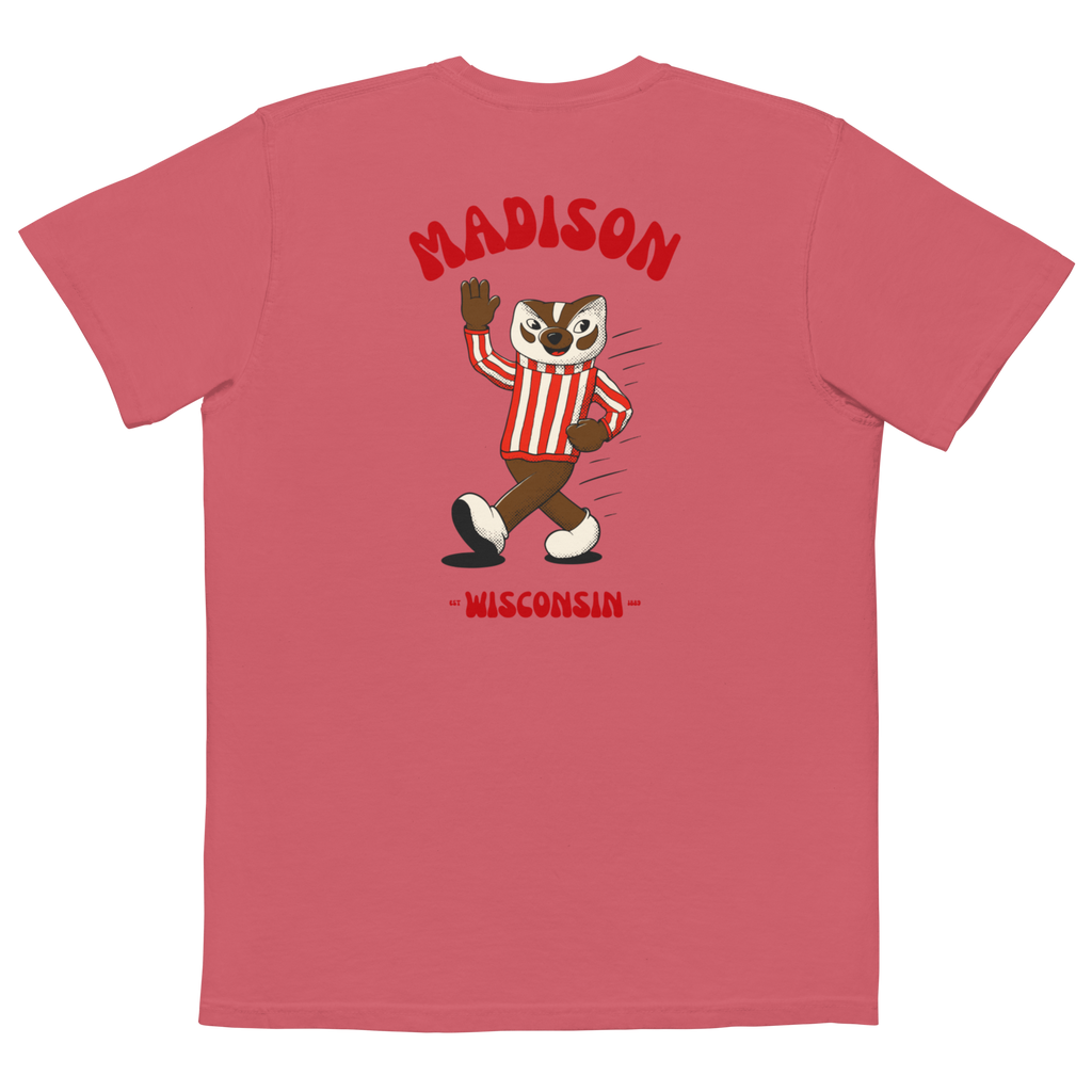Madison Wisconsin Badgers vintage pocket t-shirt - back