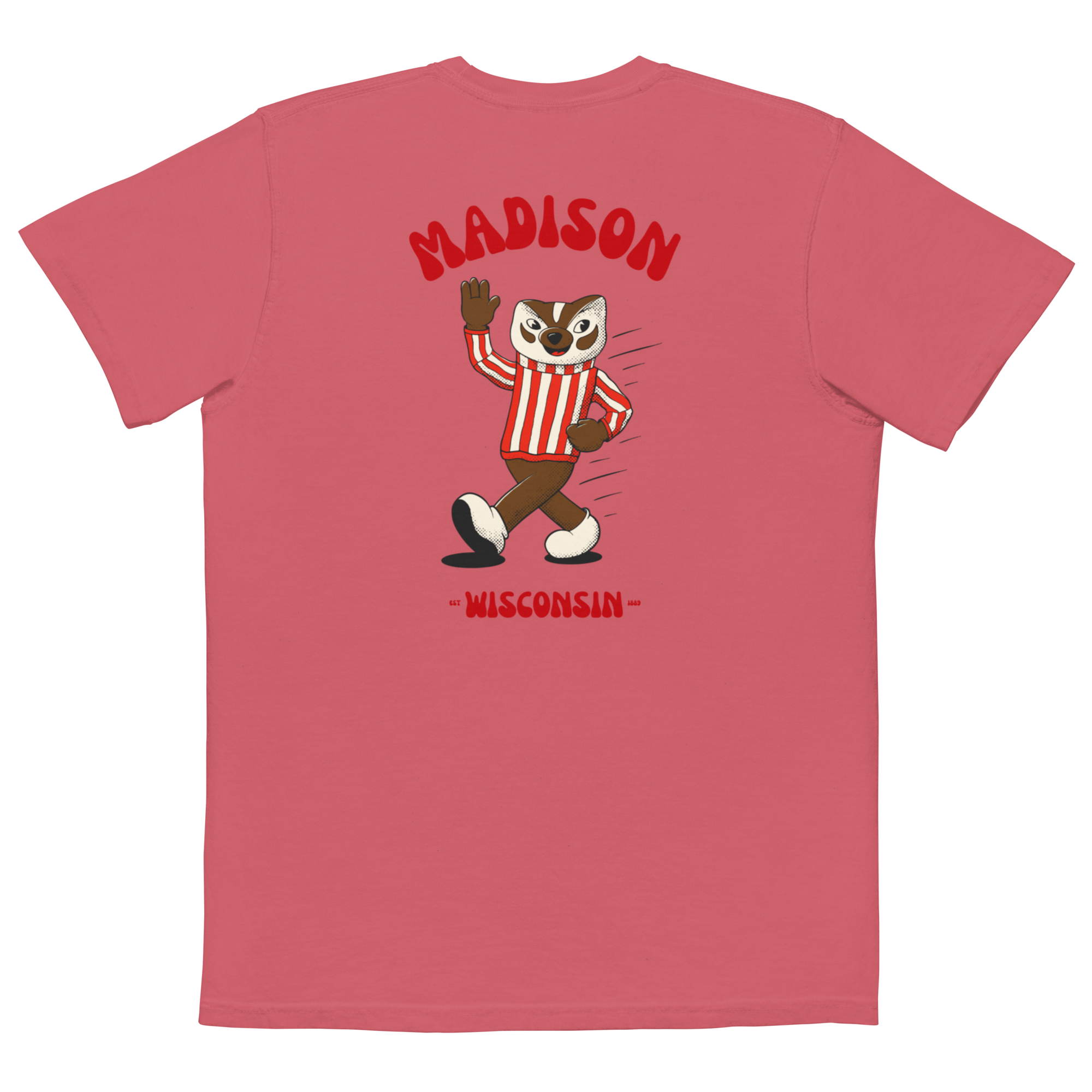 Madison Wisconsin Badgers vintage pocket t-shirt - back