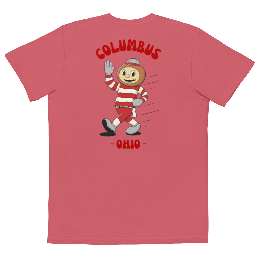 Columbus Ohio State Buckeyes vintage pocket t-shirt - back