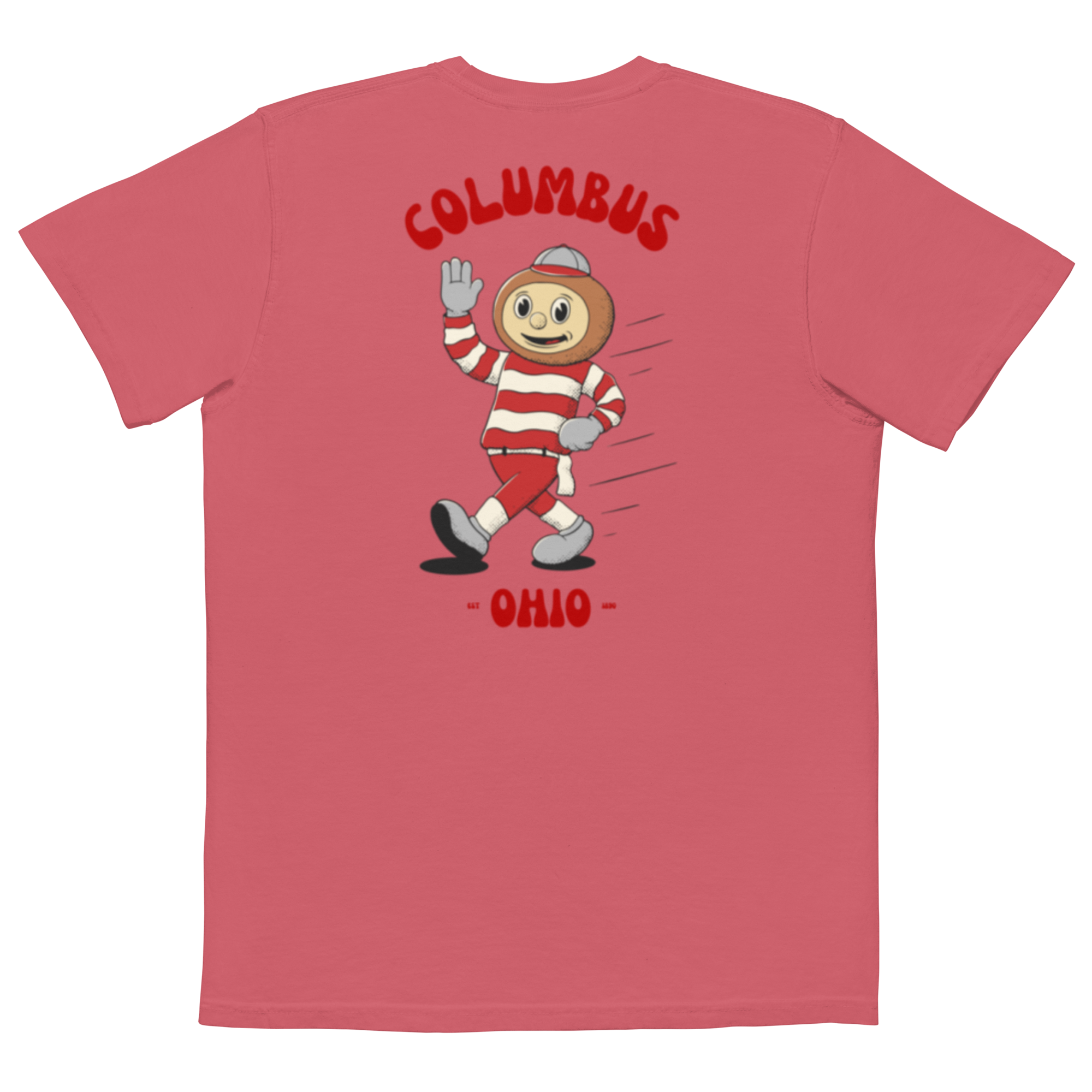 Columbus Ohio State Buckeyes vintage pocket t-shirt - back