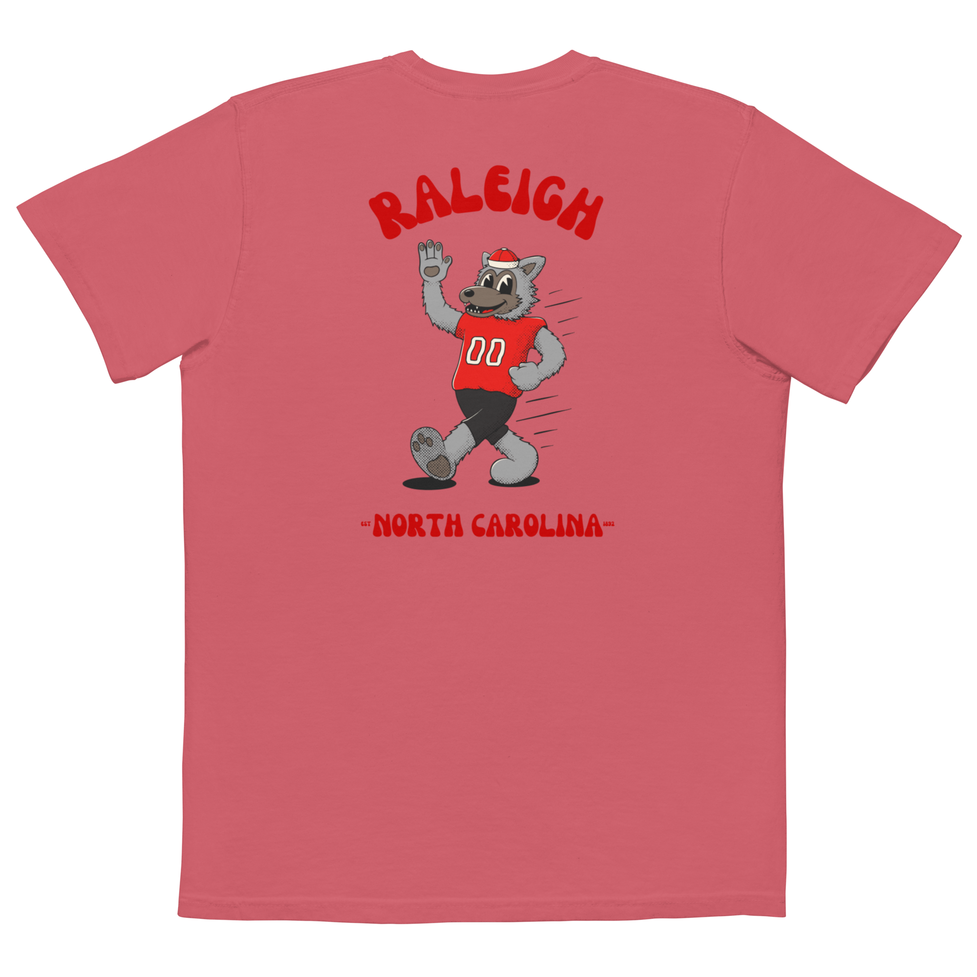 Raleigh NC State Wolfpack vintage pocket t-shirt - back