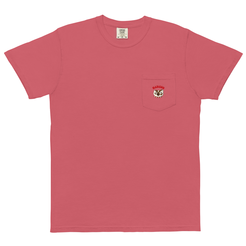 Madison Wisconsin Badgers vintage pocket t-shirt - front