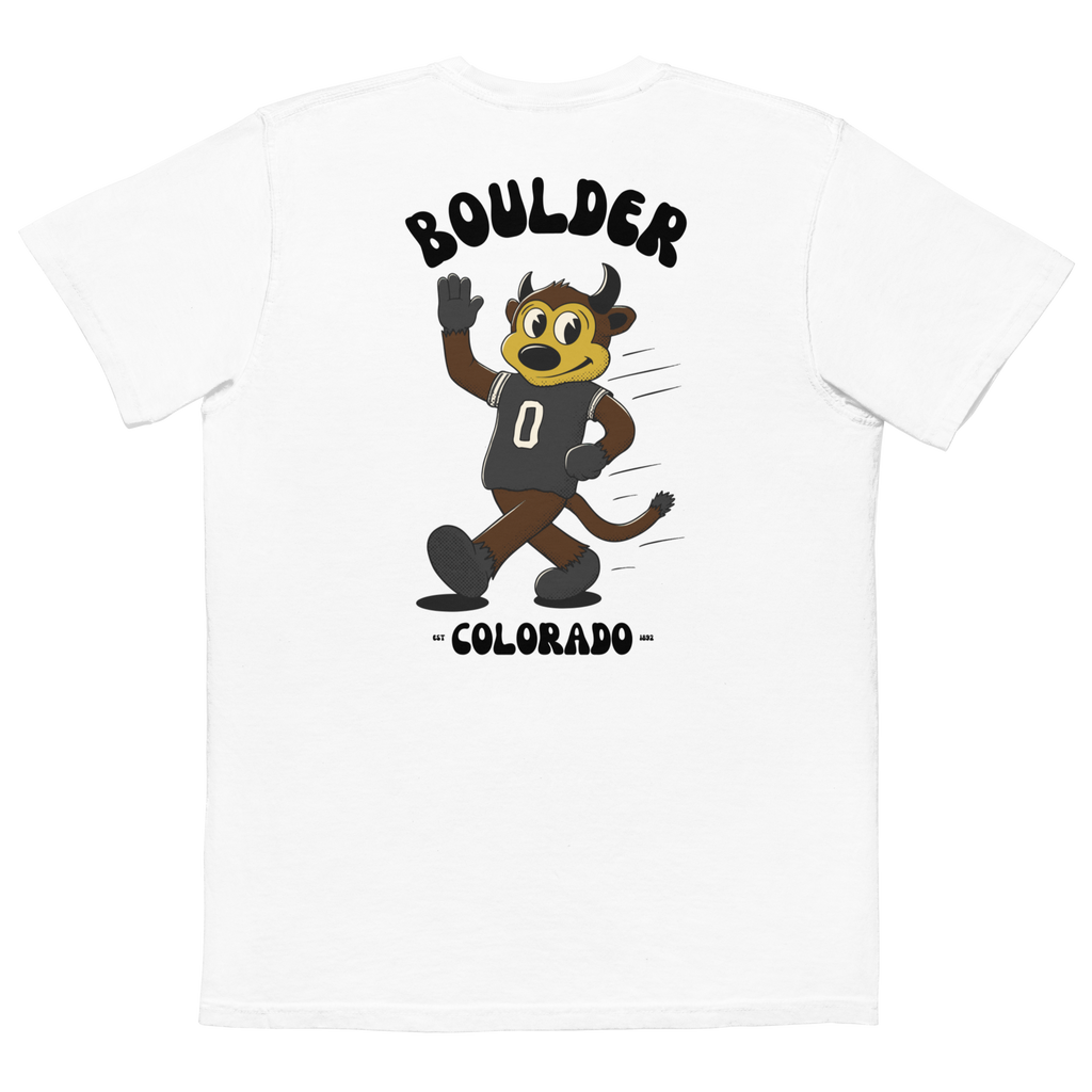 Boulder Colorado Buffaloes vintage pocket t-shirt - white back