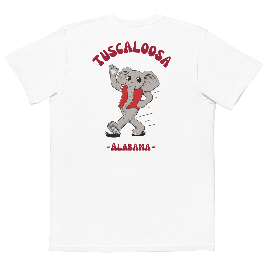 Tuscaloosa Alabama Crimson Tide vintage pocket t-shirt - white back