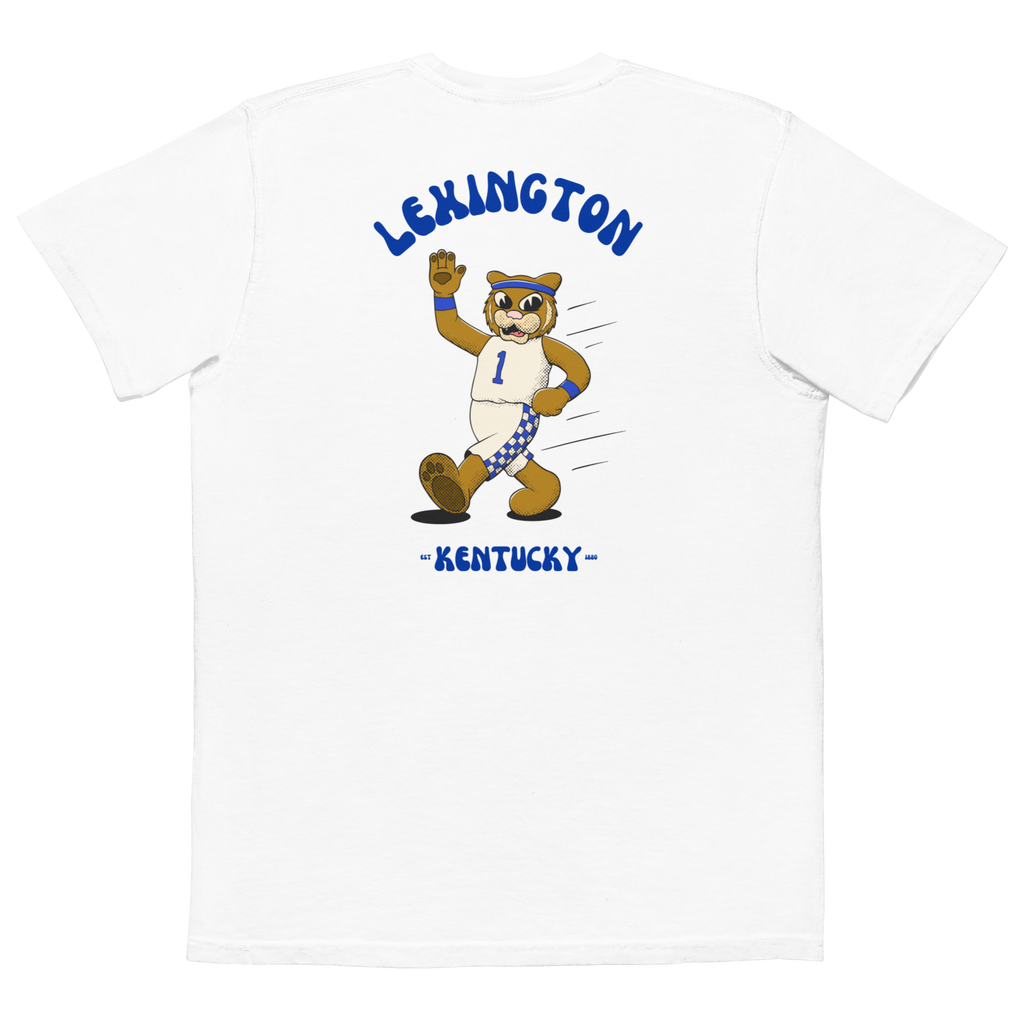 Lexington Kentucky Wildcats vintage pocket t-shirt - white back
