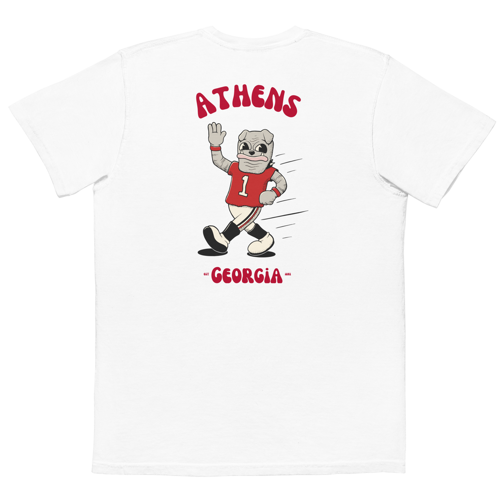 Athens Georgia Bulldogs vintage pocket t-shirt - white back