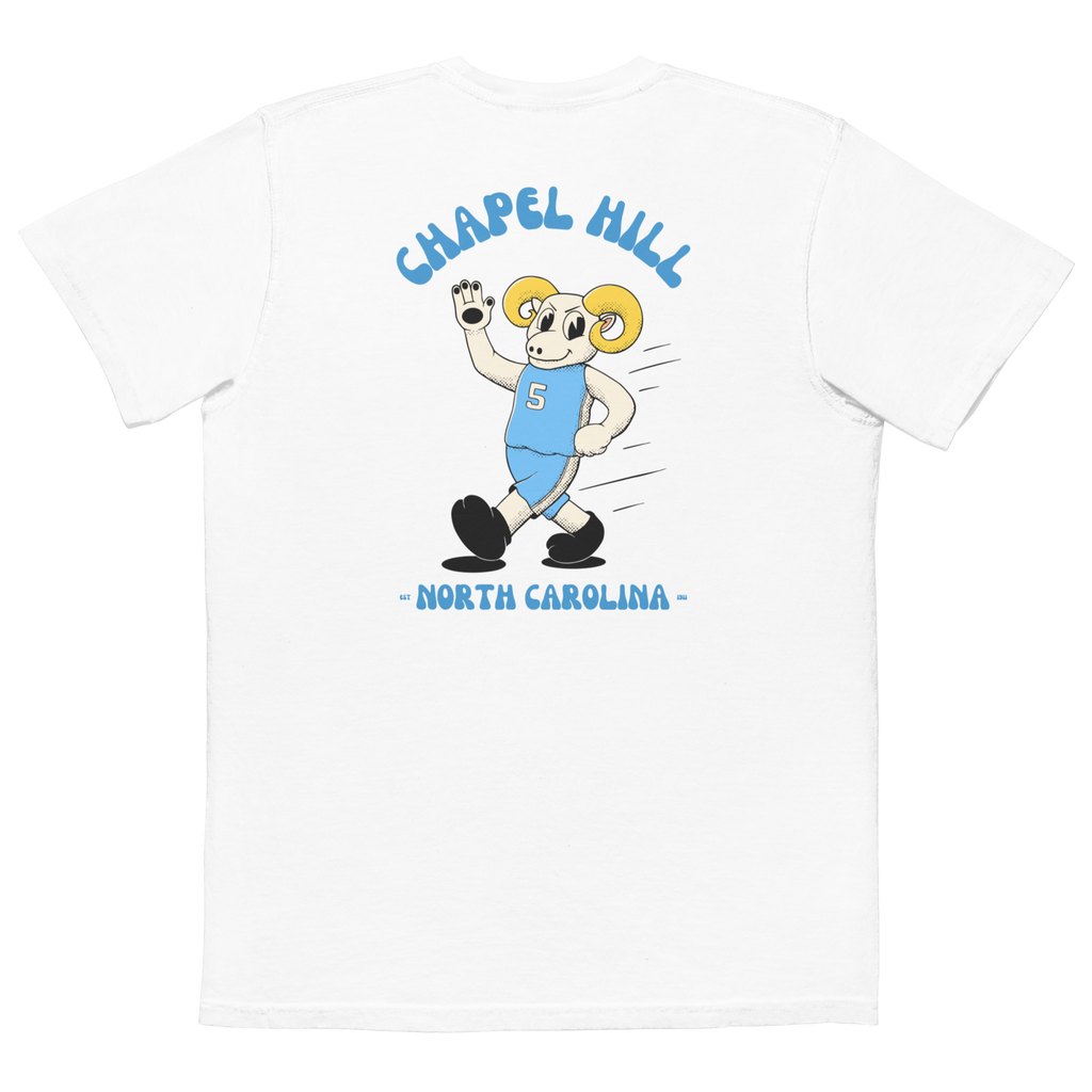 Chapel Hill North Carolina Tar Heels vintage pocket t-shirt - white back