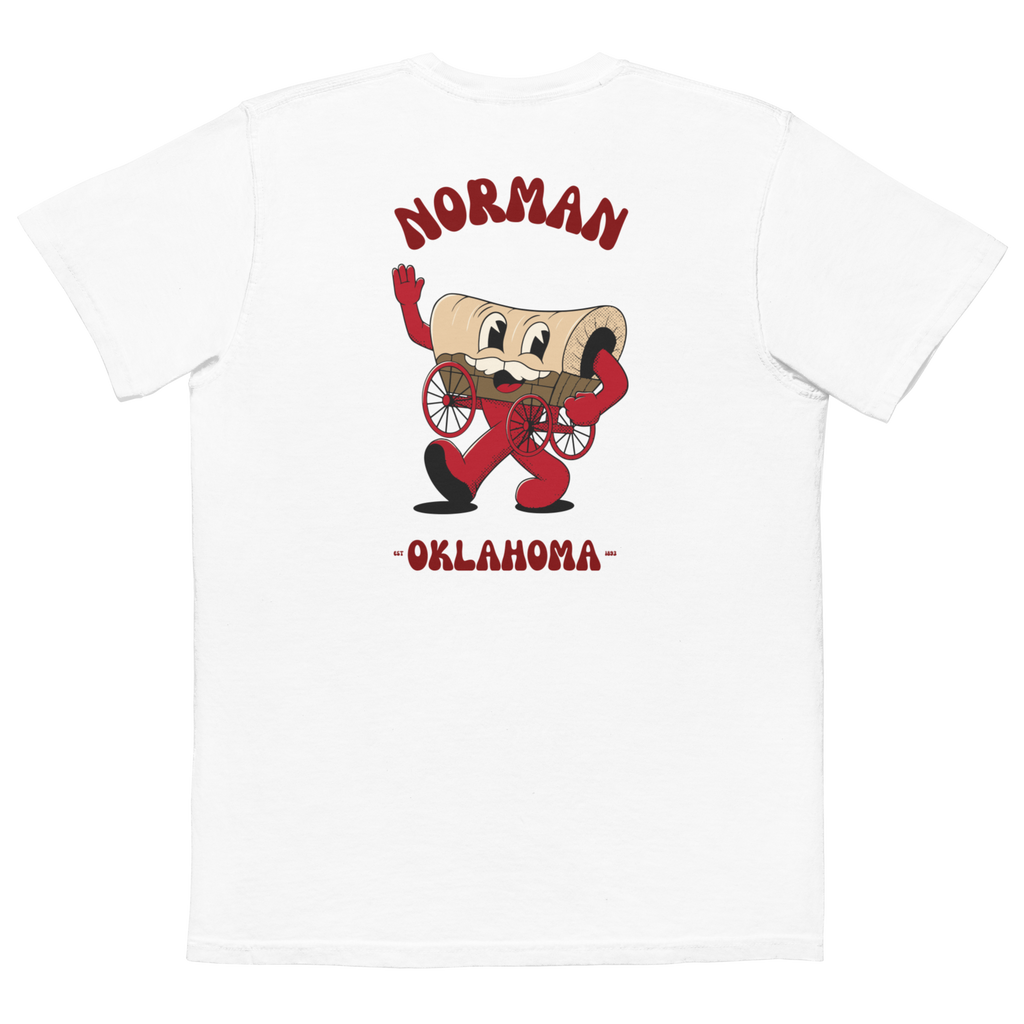 Norman Oklahoma Sooners vintage pocket t-shirt - white back