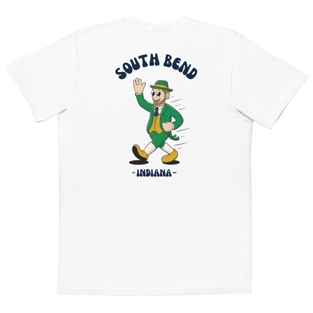 South Bend Notre Dame Fighting Irish vintage pocket t-shirt - white back
