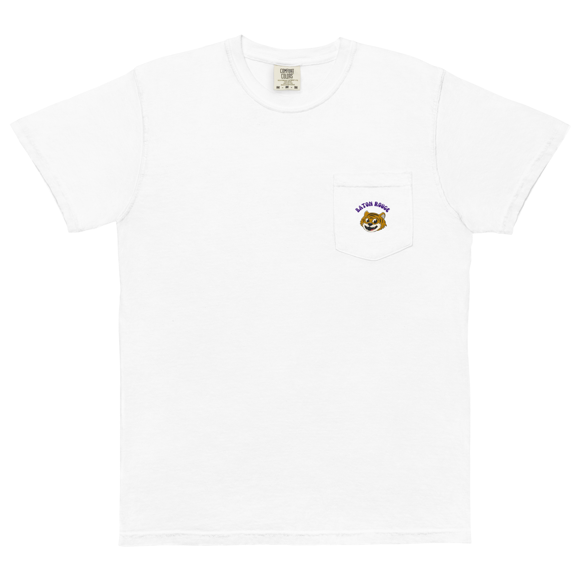 Baton Rouge LSU Tigers vintage pocket t-shirt - white front
