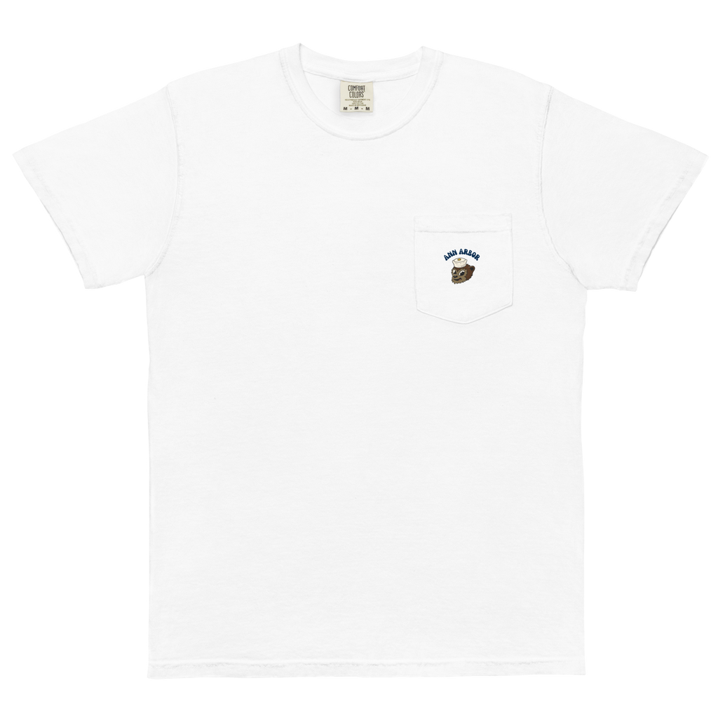 Ann Arbor Michigan Wolverines vintage pocket t-shirt - white front