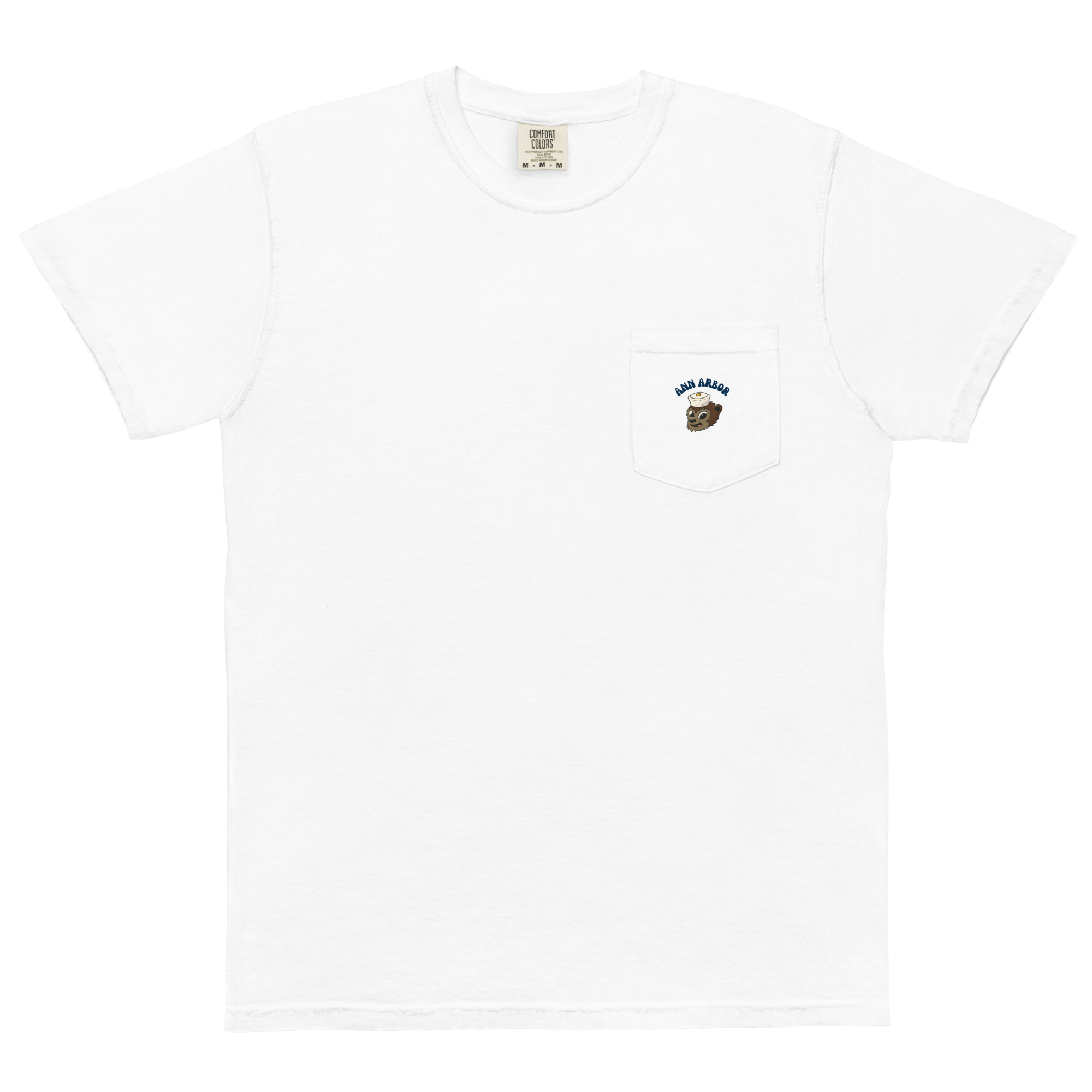 Ann Arbor Michigan Wolverines vintage pocket t-shirt - white front
