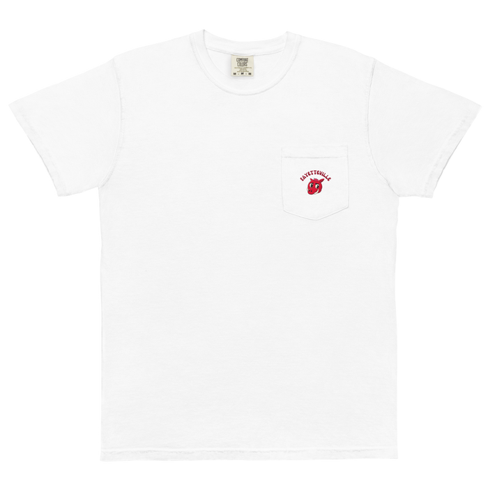 Fayetteville Arkansas Razorbacks vintage pocket t-shirt - white front