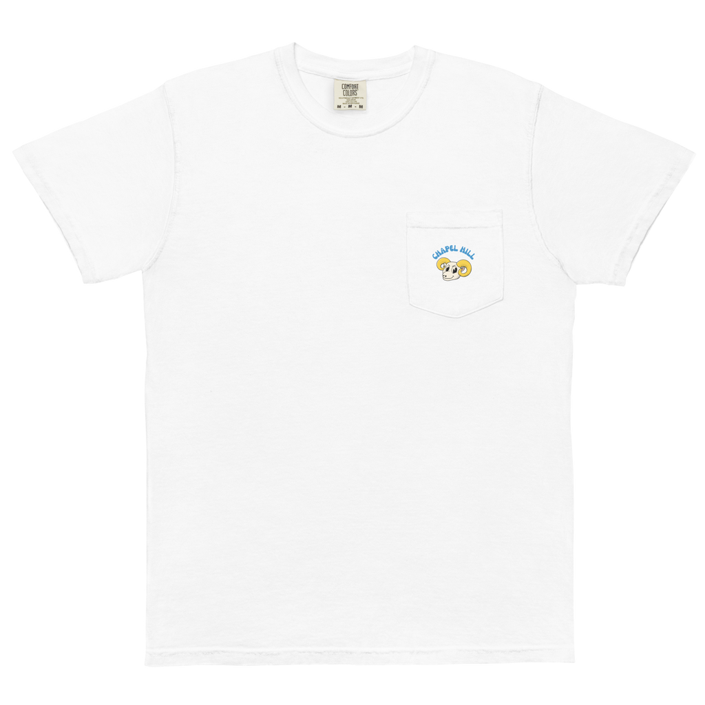 Chapel Hill North Carolina Tar Heels vintage pocket t-shirt - white front