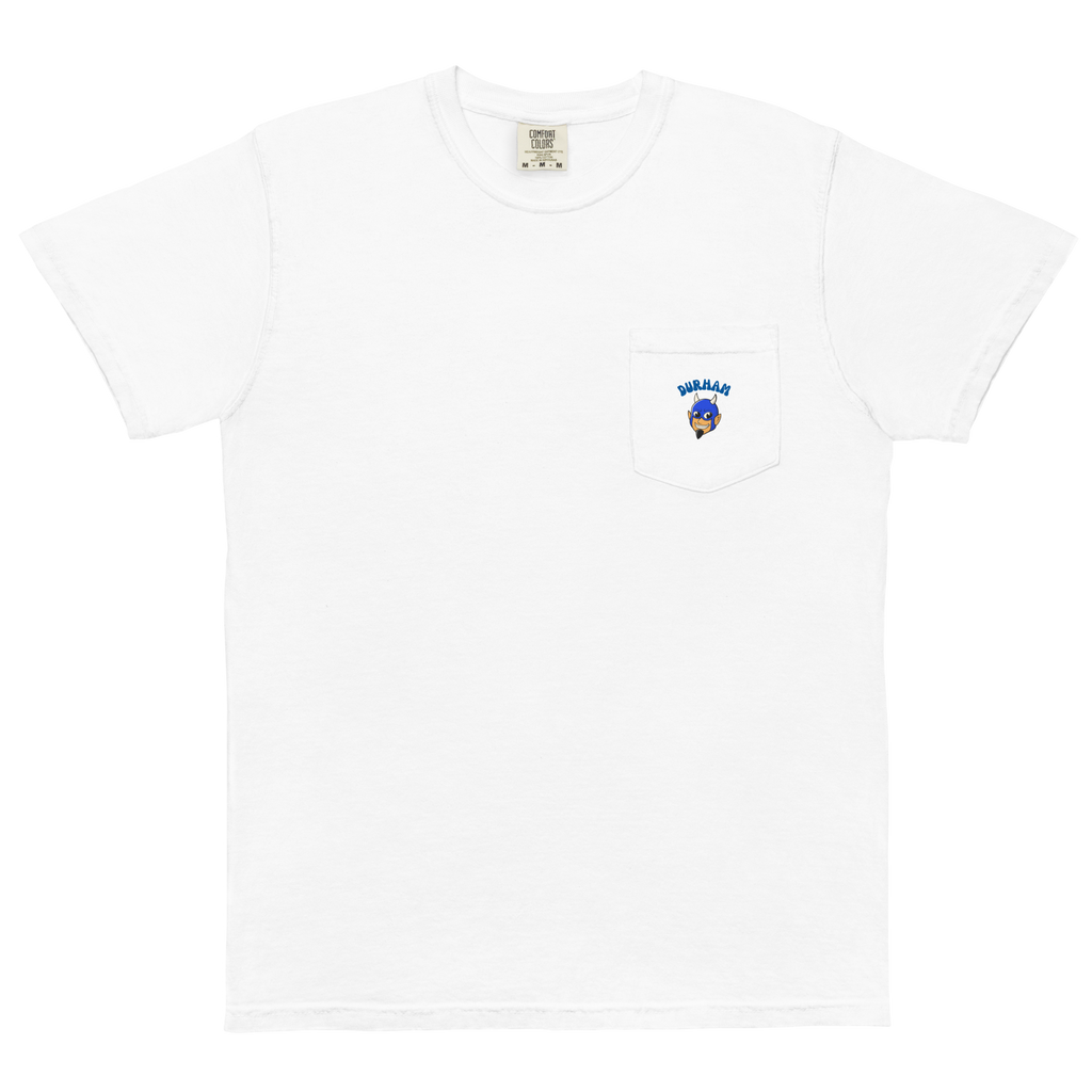Durham Duke Blue Devils vintage pocket t-shirt - white front