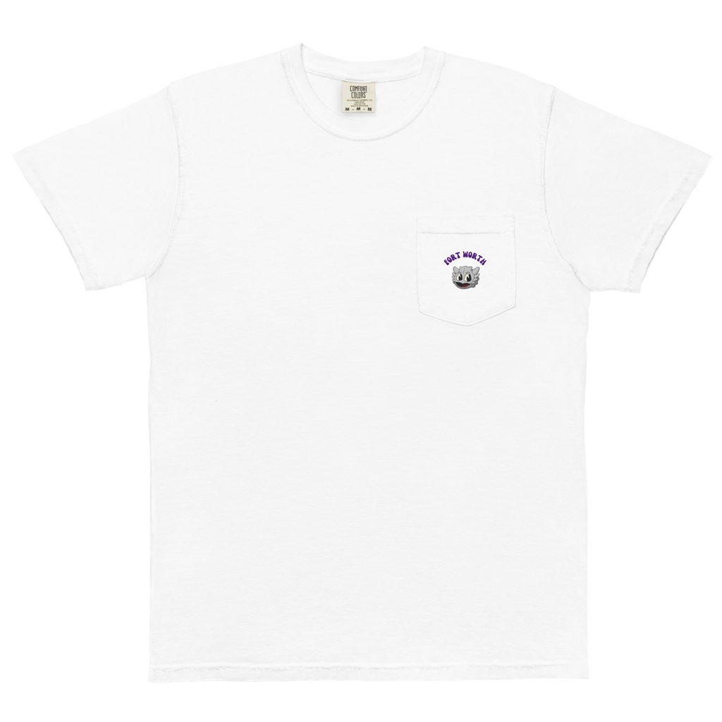 Fort Worth TCU Horned Frogs vintage pocket t-shirt - white front
