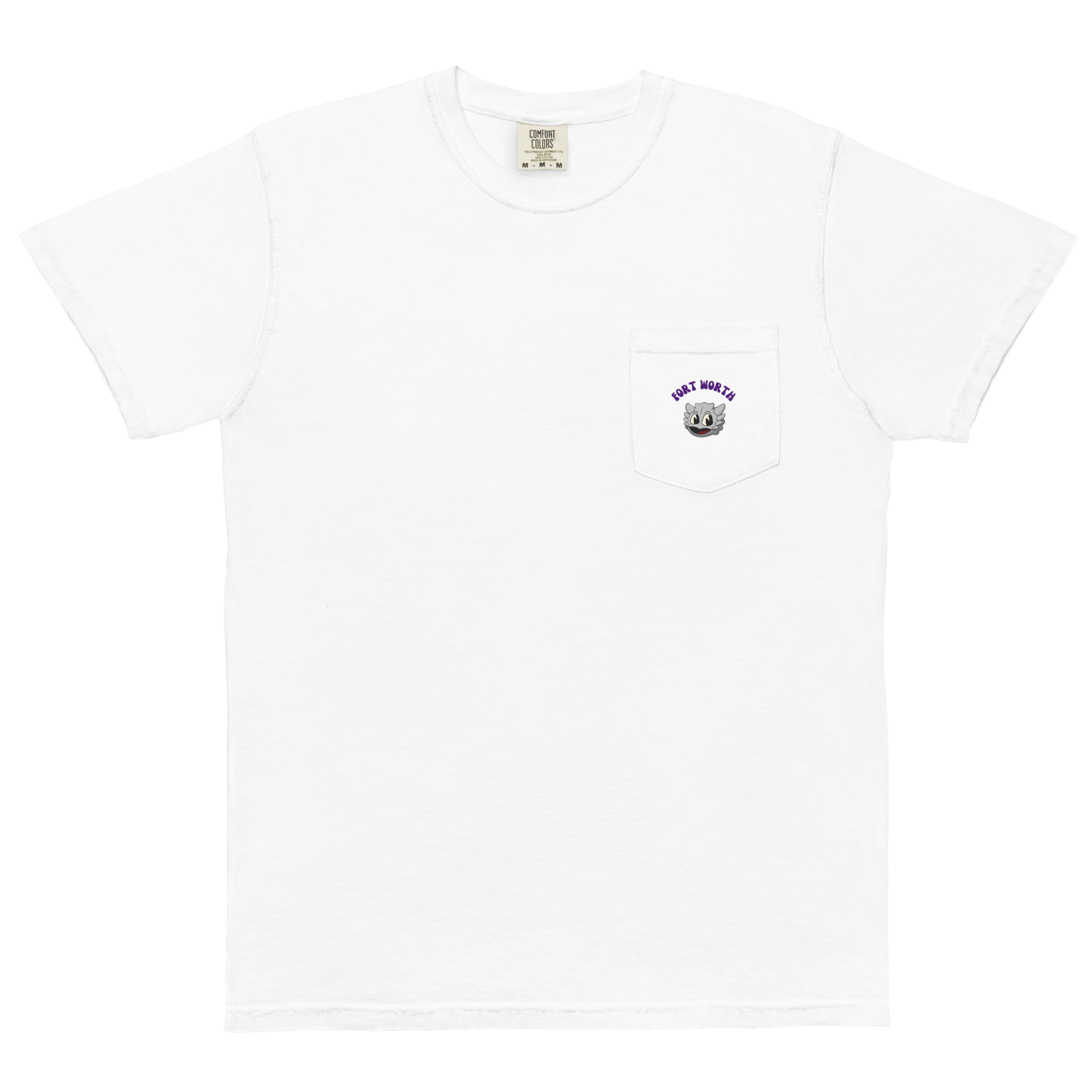 Fort Worth TCU Horned Frogs vintage pocket t-shirt - white front