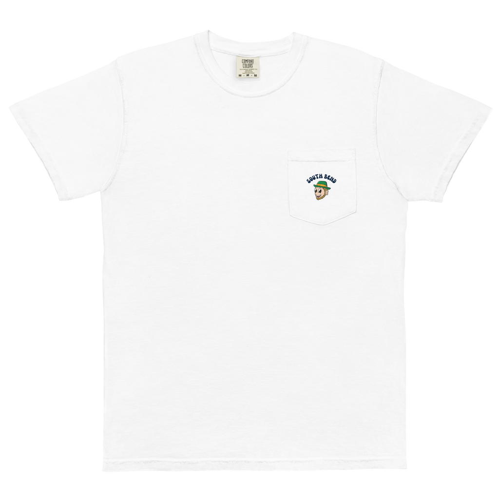South Bend Notre Dame Fighting Irish vintage pocket t-shirt - white front
