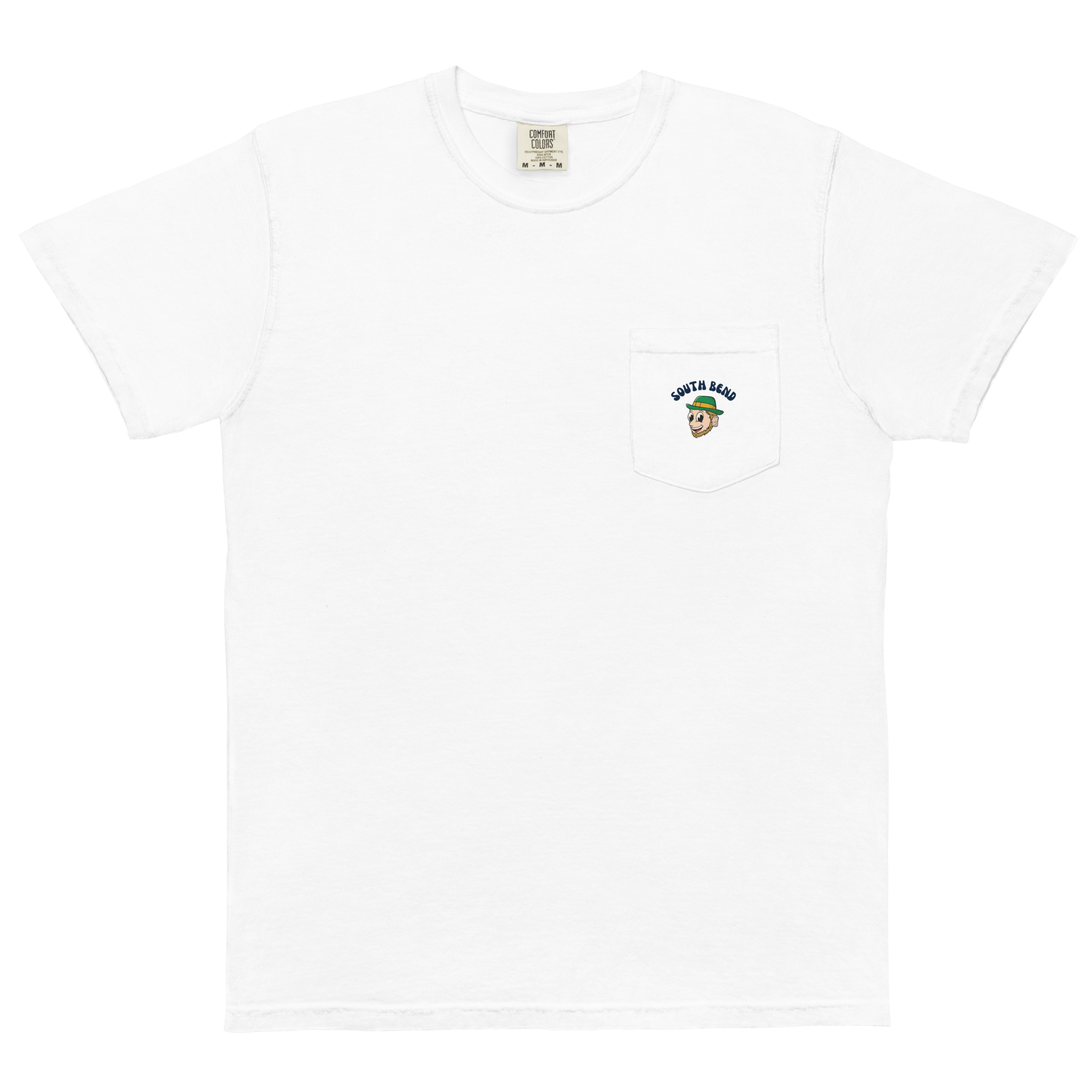 South Bend Notre Dame Fighting Irish vintage pocket t-shirt - white front