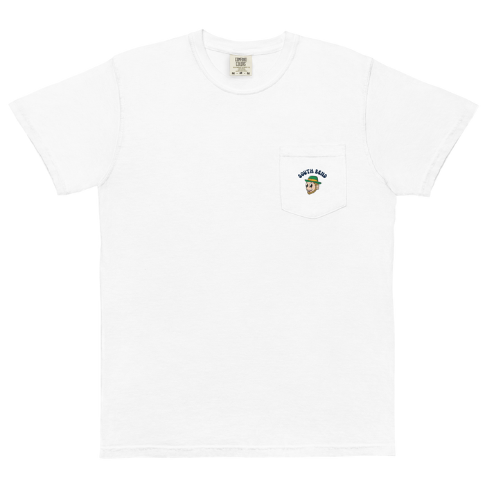 South Bend Notre Dame Fighting Irish vintage pocket t-shirt - white front