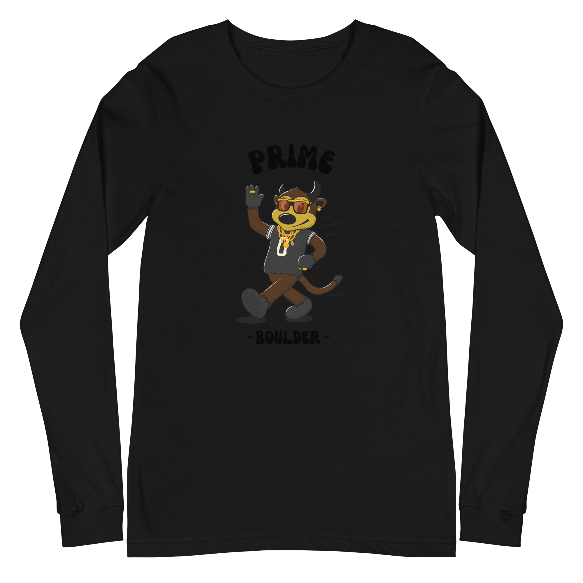 Prime Boulder Colorado Buffaloes vintage t-shirt - black front