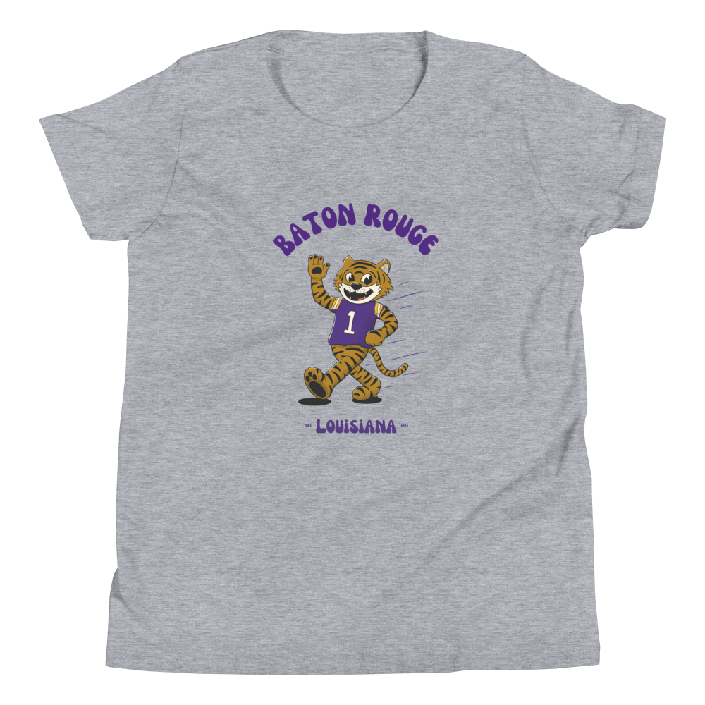 Baton Rouge LSU Tigers vintage youth t-shirt - heather front