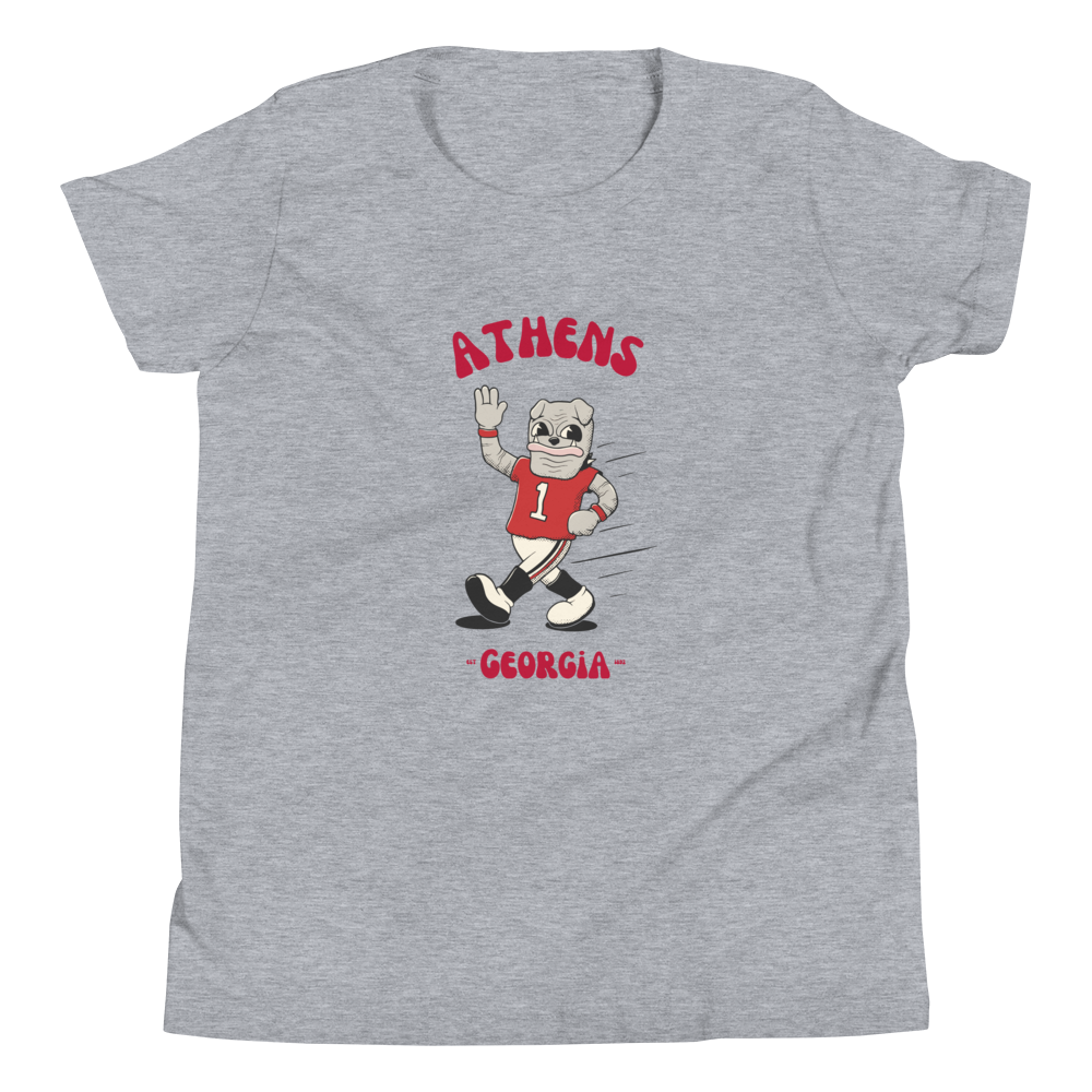 Athens Georgia Bulldogs vintage youth t-shirt - heather front
