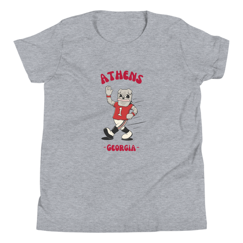 Athens Georgia Bulldogs vintage youth t-shirt - heather front