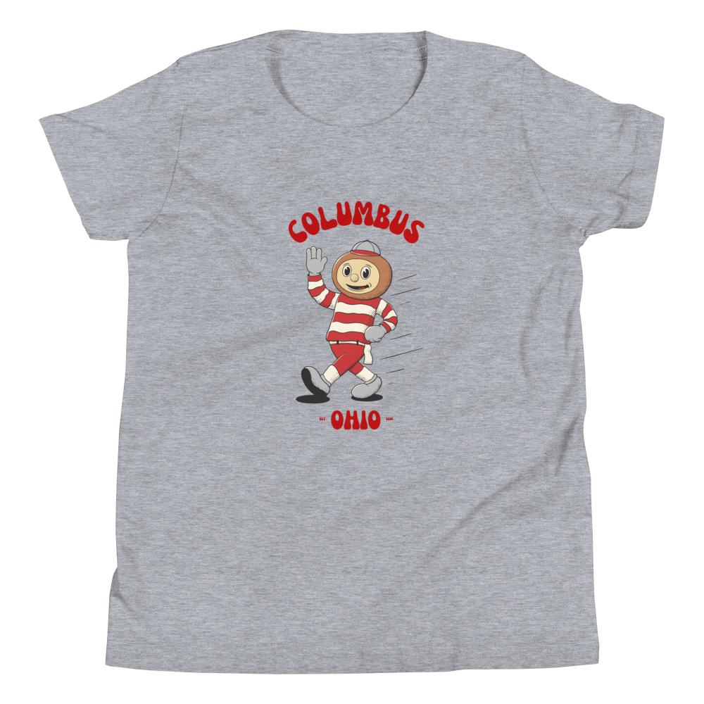 Columbus Ohio State Buckeyes vintage youth t-shirt - heather front