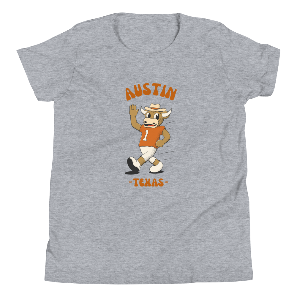 Austin Texas Longhorns vintage youth t-shirt - heather front