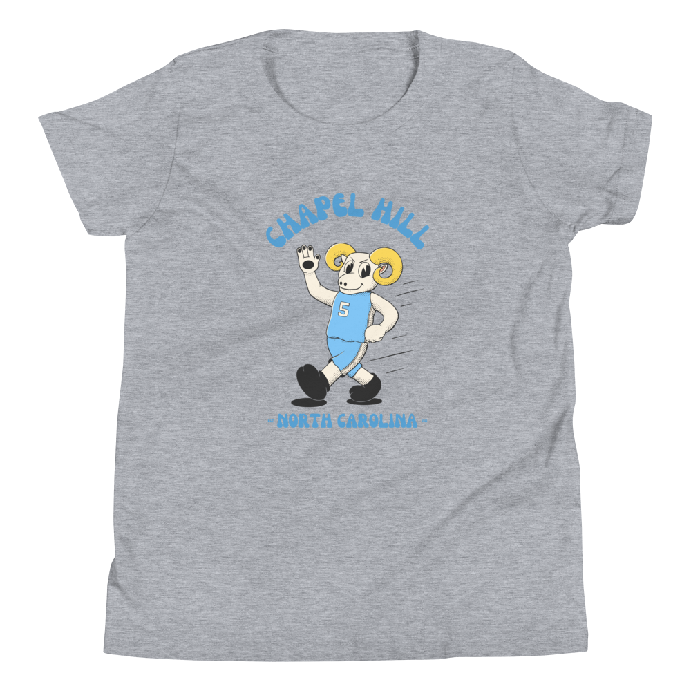 Chapel Hill North Carolina Tar Heels vintage youth t-shirt - heather front