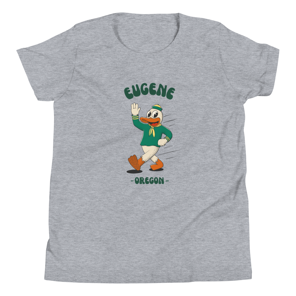 Eugene Oregon Ducks vintage youth t-shirt - heather front